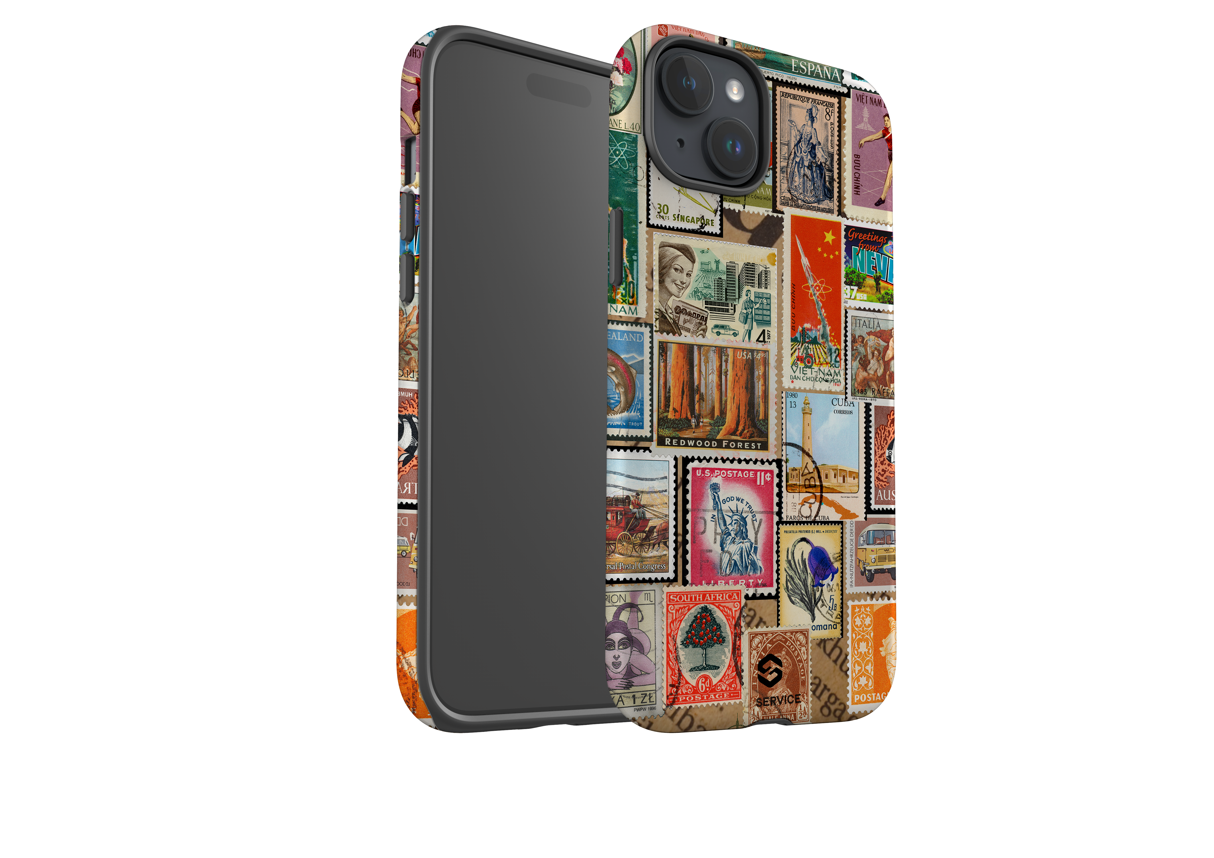 Retro Postmark Case - iPhone 15 Series
