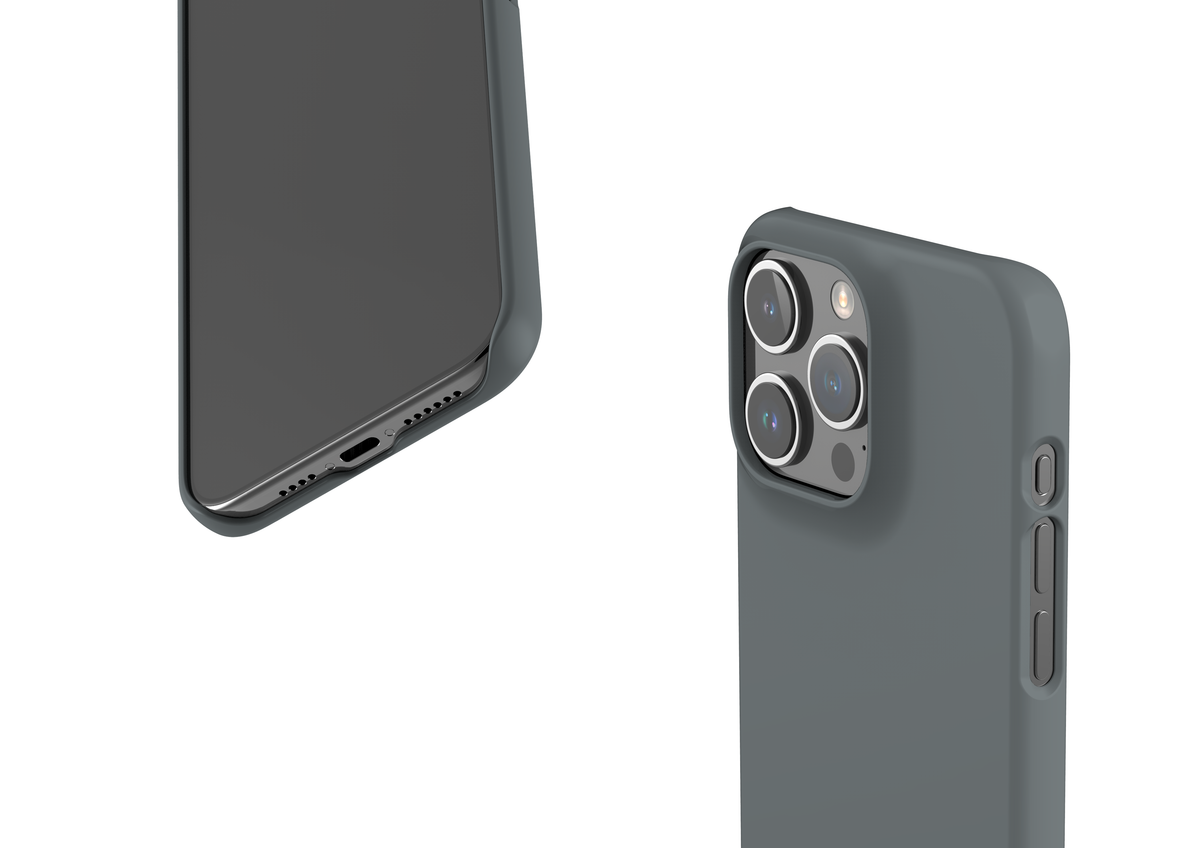 Stormy Grey Snap Case in Gloss - iPhone 15 Series