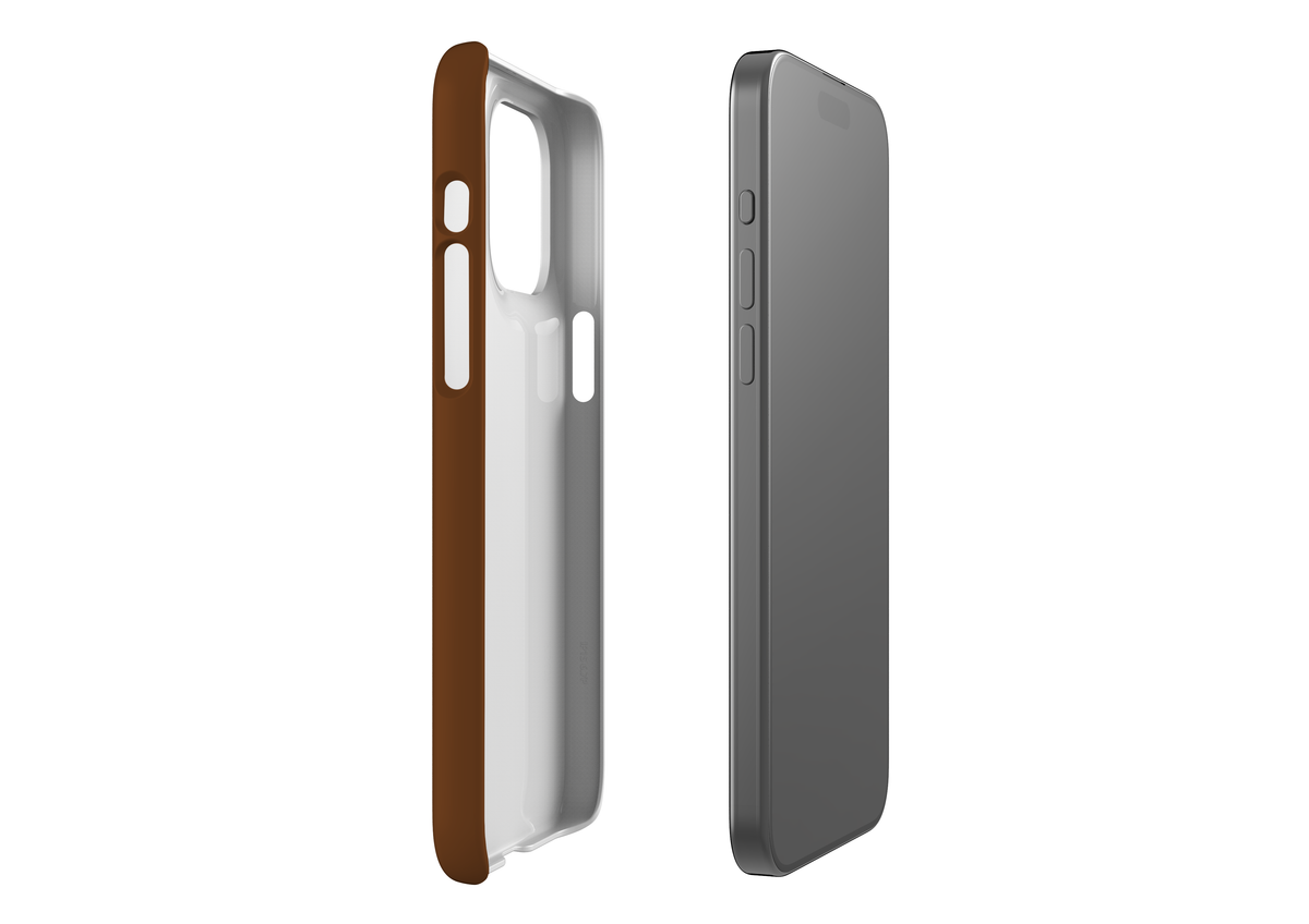 Basic Brown Snap Case in Gloss - iPhone 15 Series
