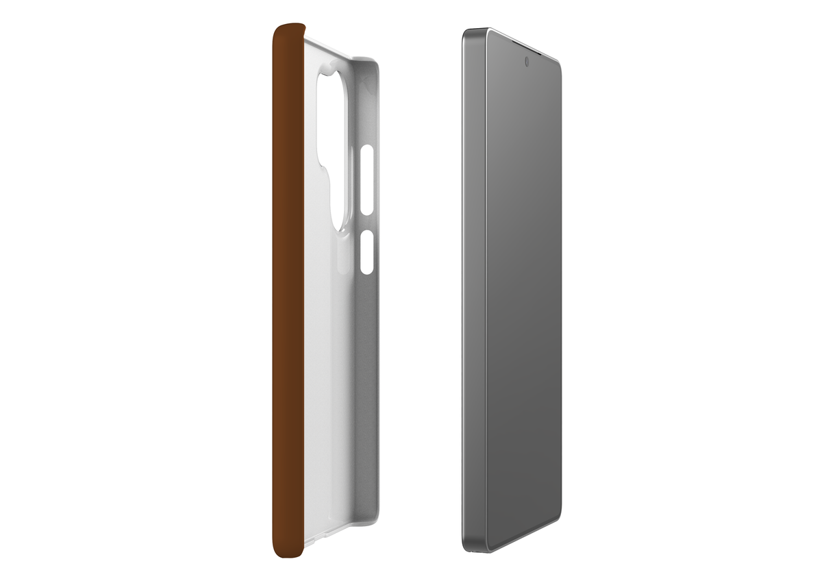 Basic Brown Snap Case in Gloss - Samsung Galaxy S25 Series