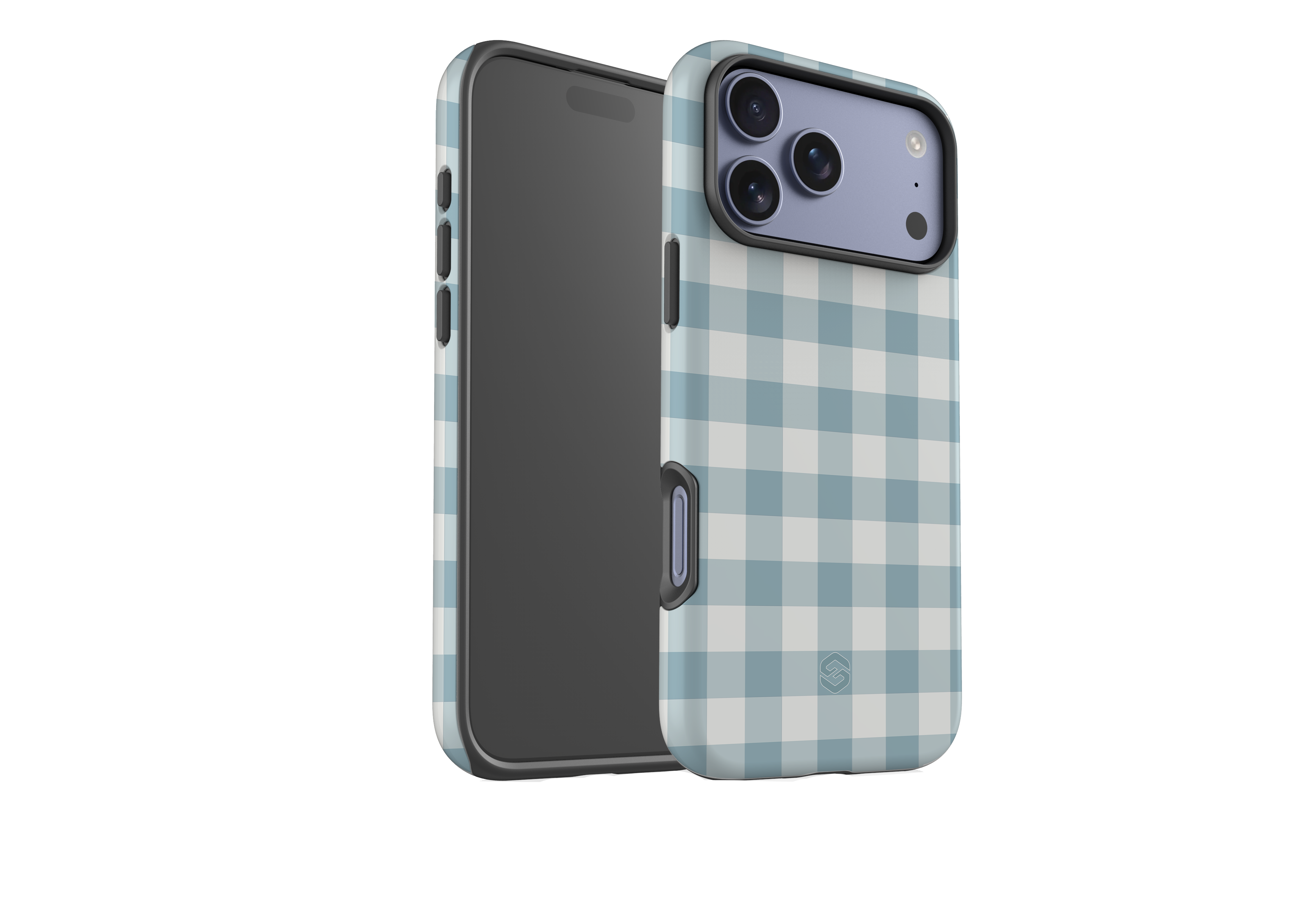 Teal Check Case - iPhone 17 Series