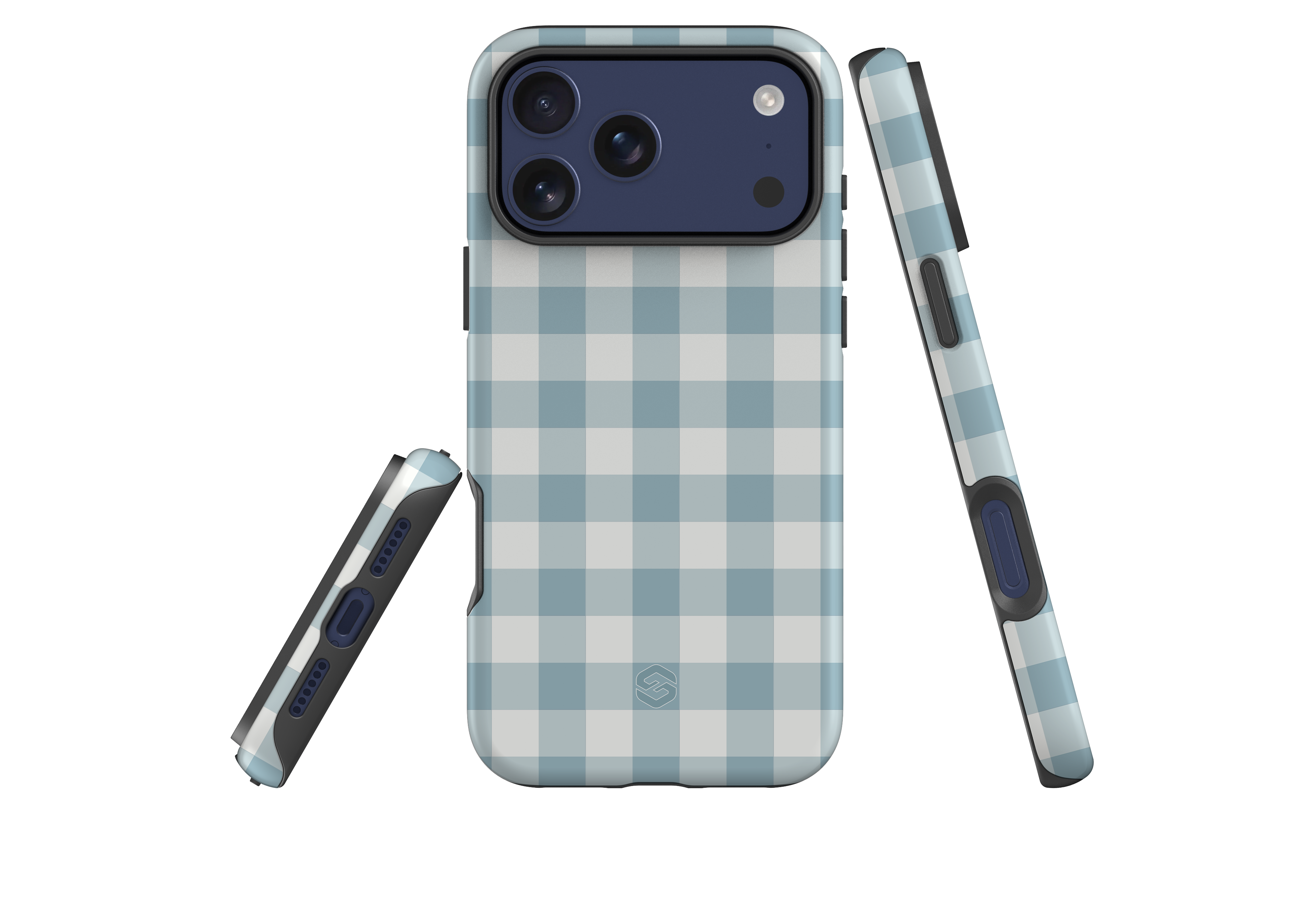 Teal Check Case - iPhone 17 Series