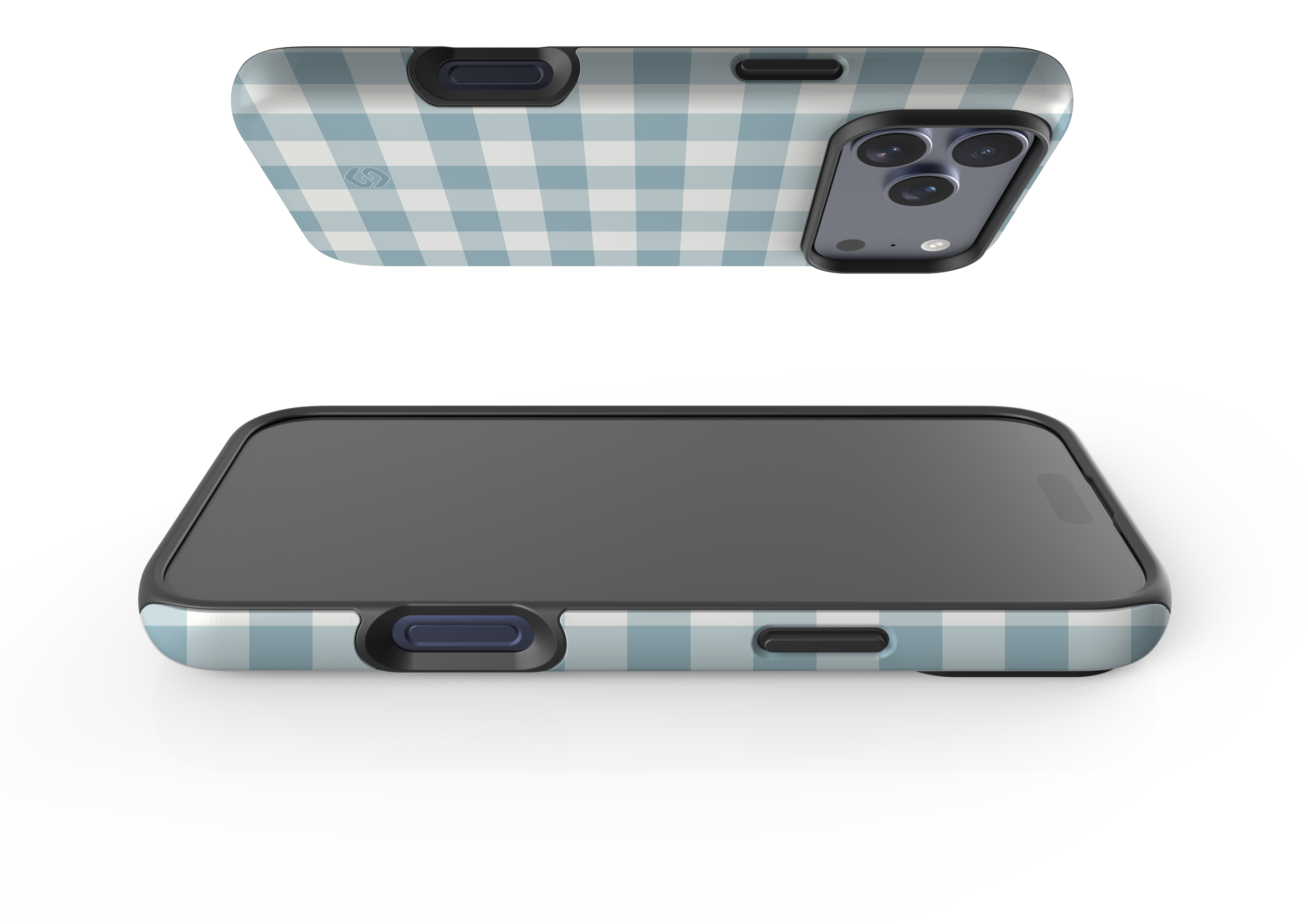 Teal Check Case - iPhone 17 Series