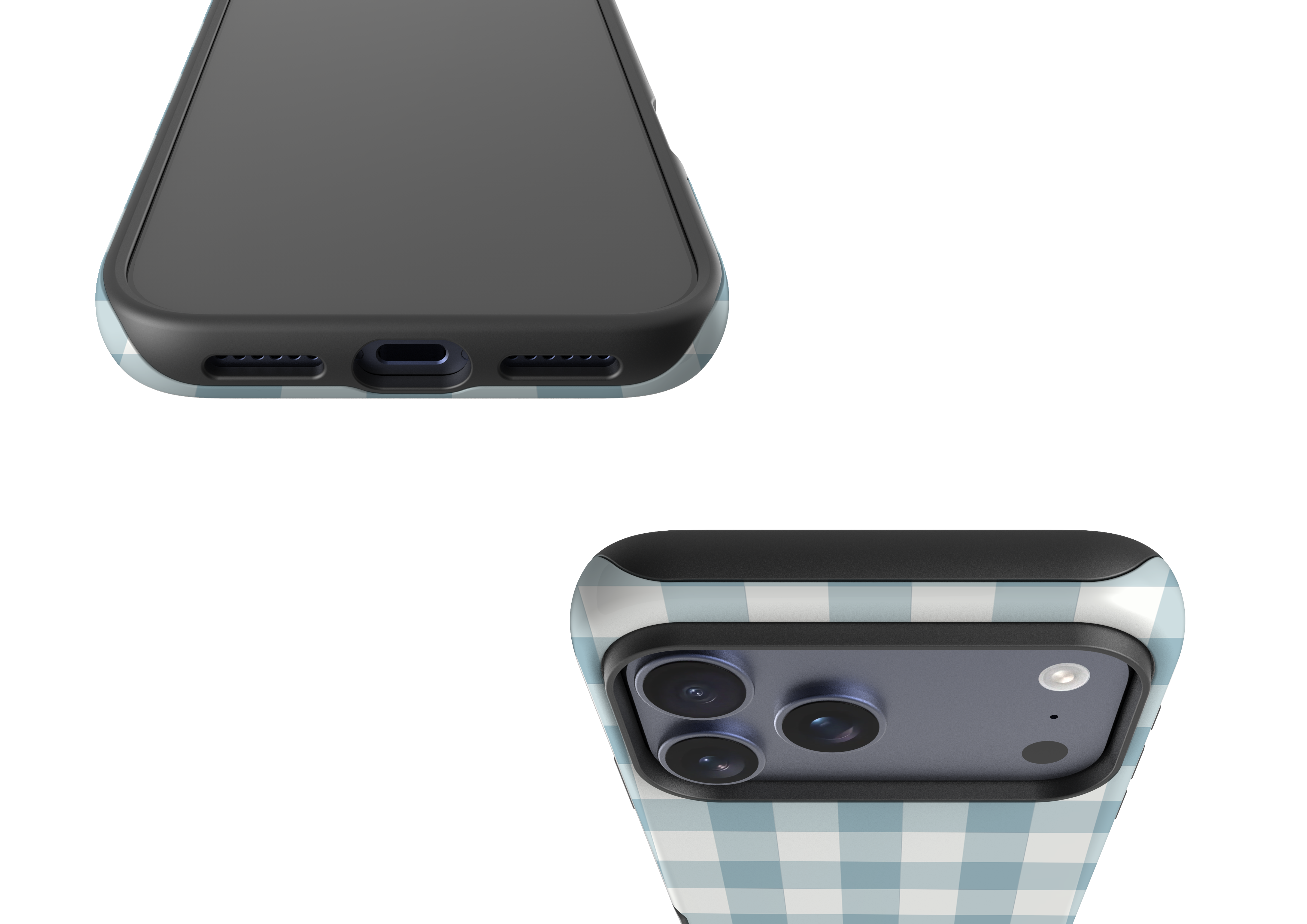 Teal Check Case - iPhone 17 Series