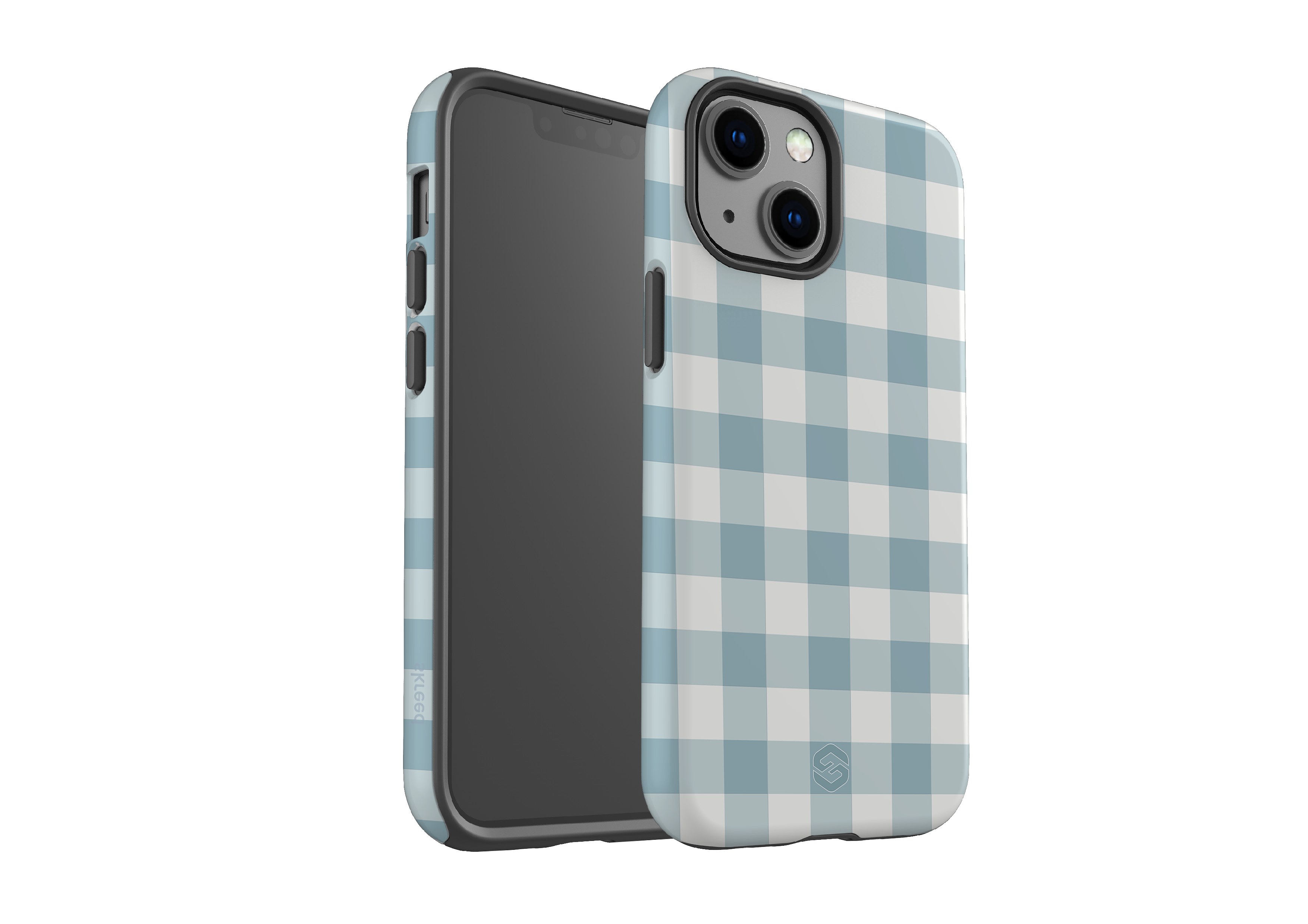 Teal Check Case - iPhone 13 Series