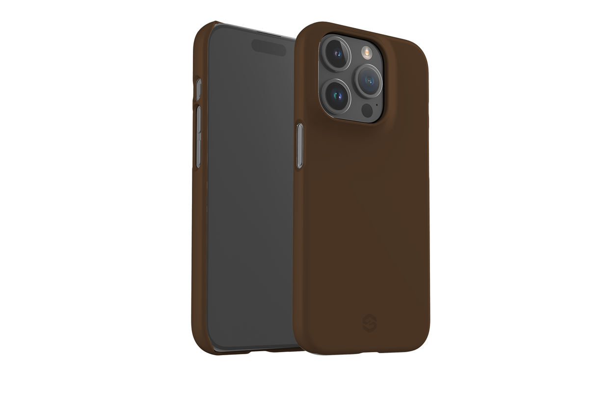 Basic Brown Snap Case in Gloss - iPhone 15 Series