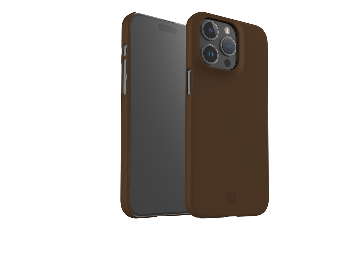 Basic Brown Snap Case in Gloss - iPhone 15 Series