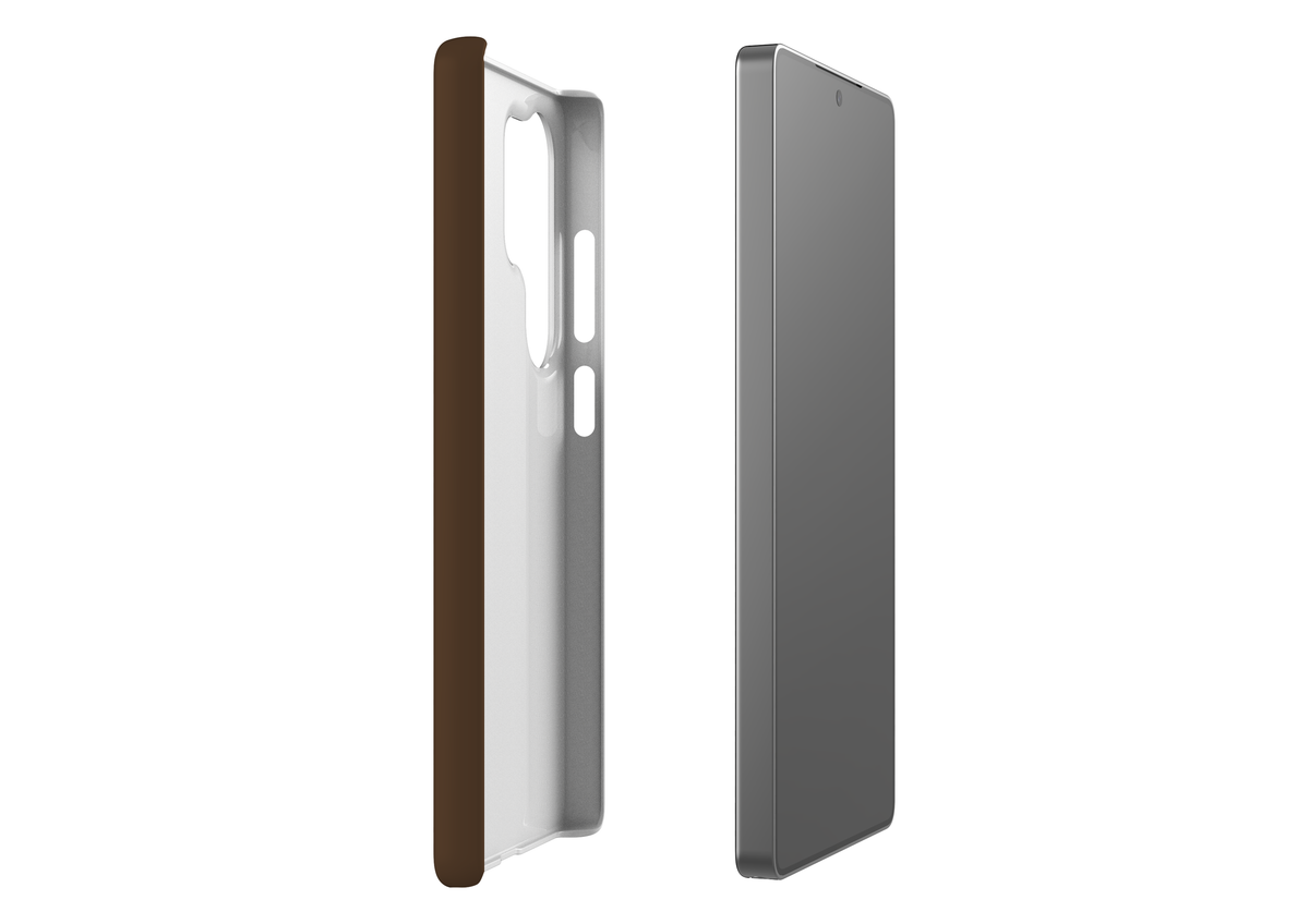Basic Brown Snap Case in Gloss - Samsung Galaxy S25 Series