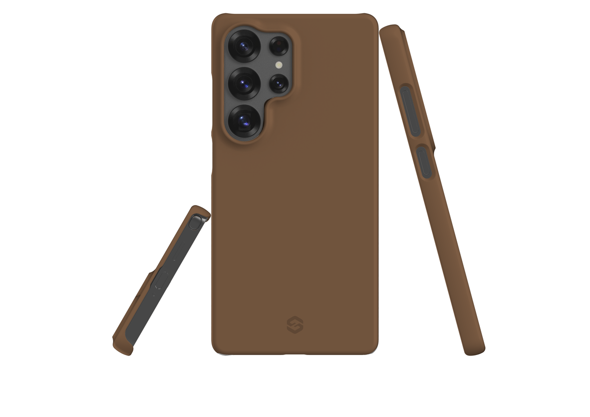 Basic Brown Snap Case in Gloss - Samsung Galaxy S25 Series