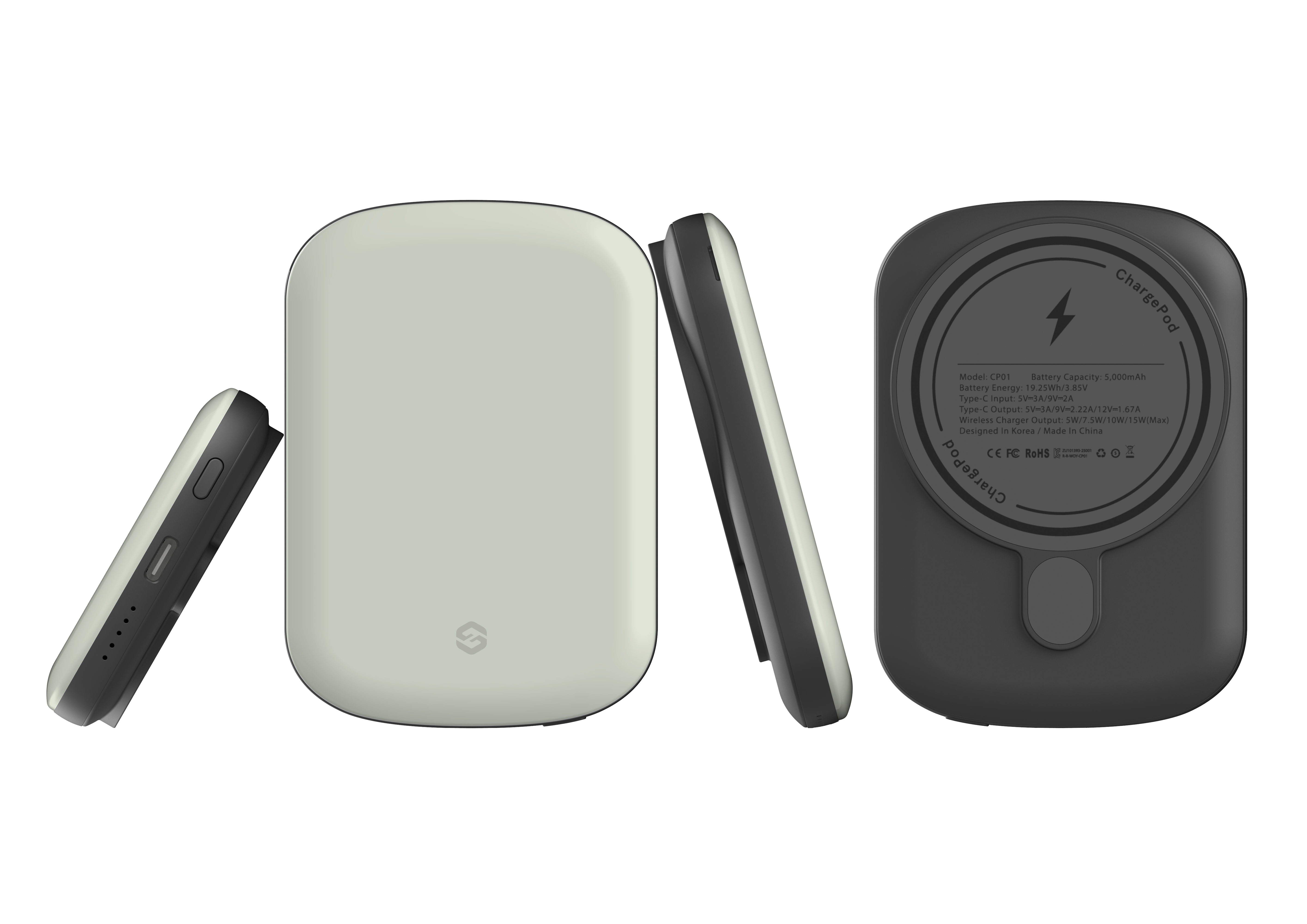 Frosty White MagSafe Power Bank