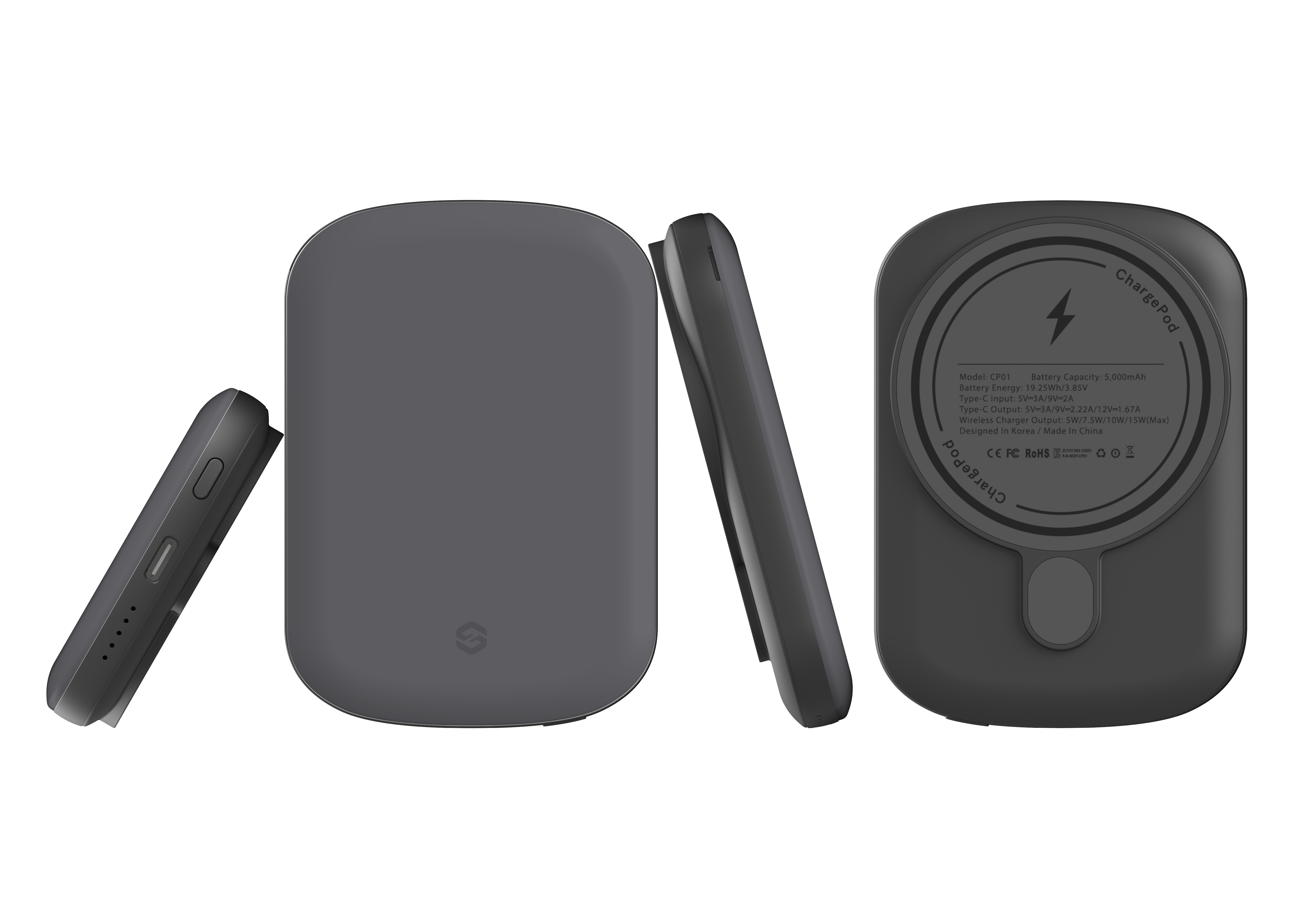 Stormy Grey MagSafe Power Bank