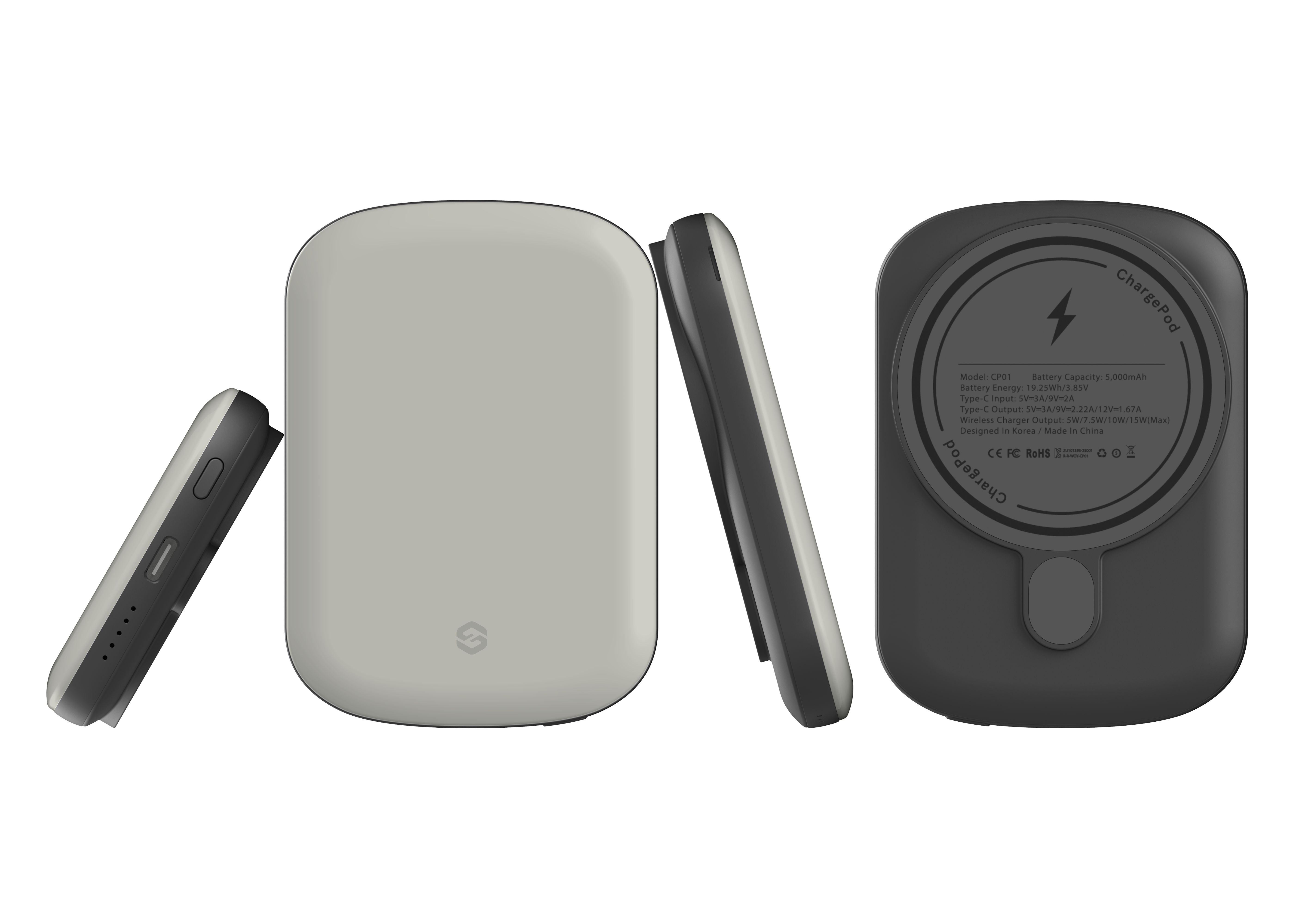 Stormy Grey MagSafe Power Bank