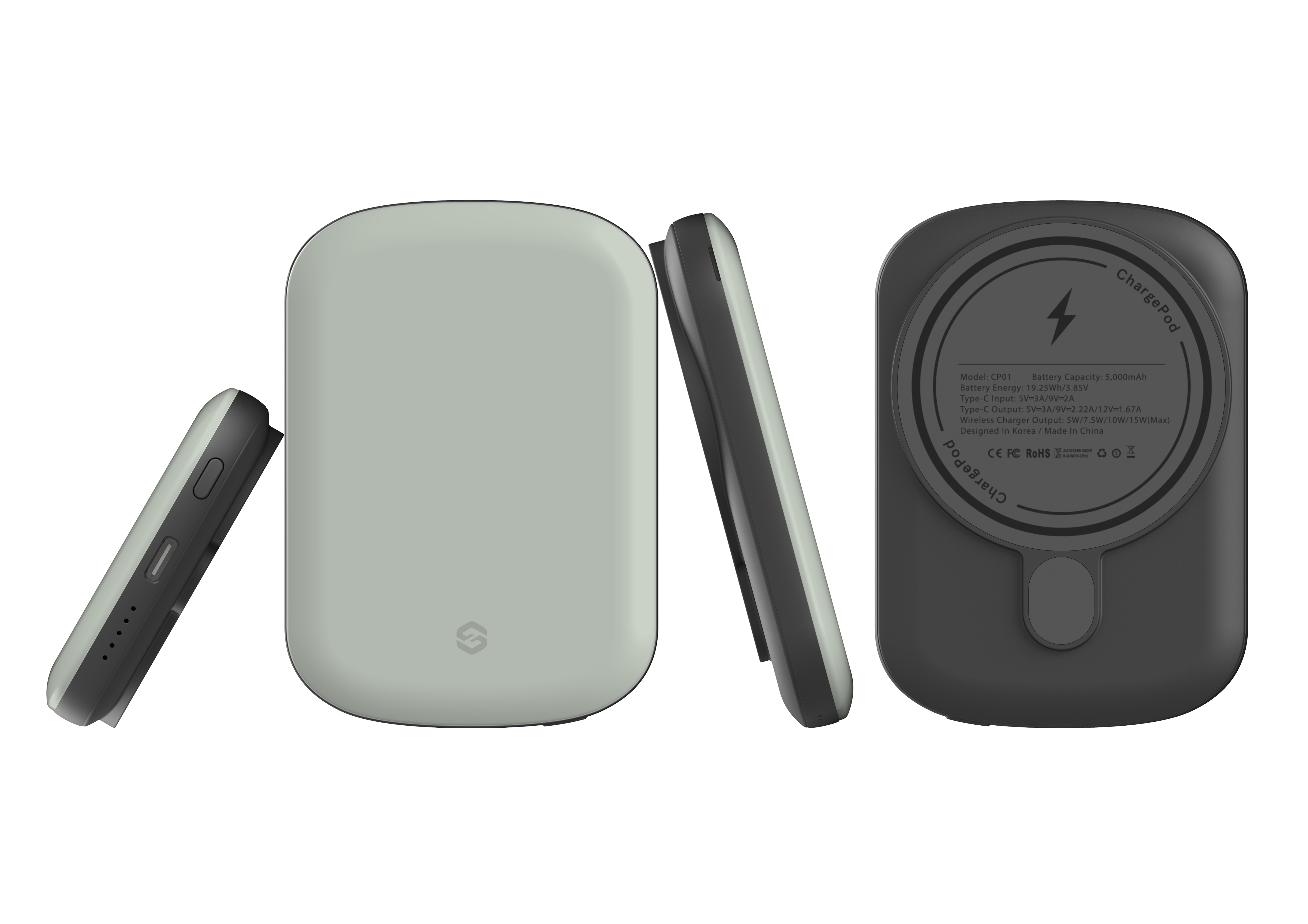 Stormy Grey MagSafe Power Bank