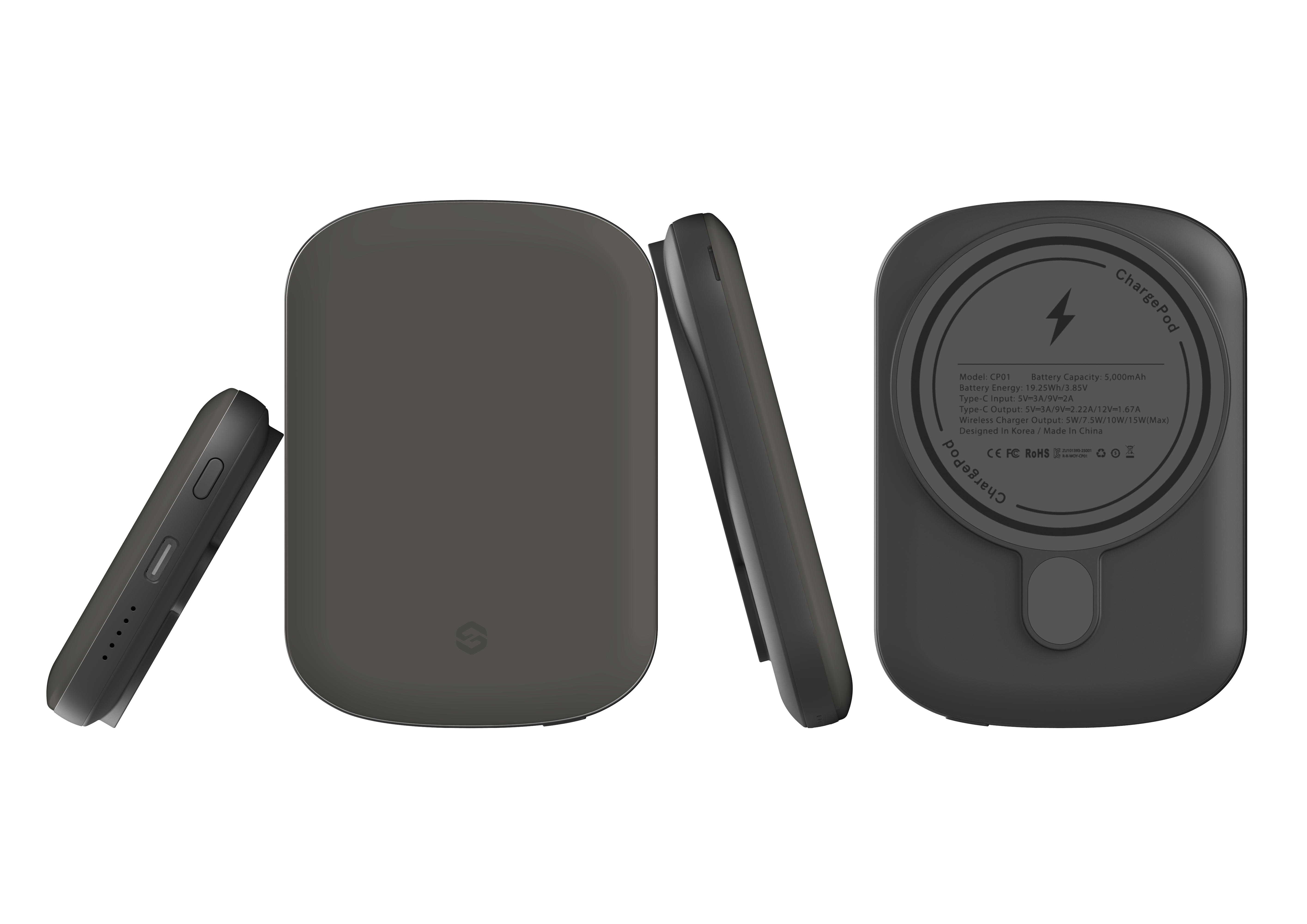 Stormy Grey MagSafe Power Bank