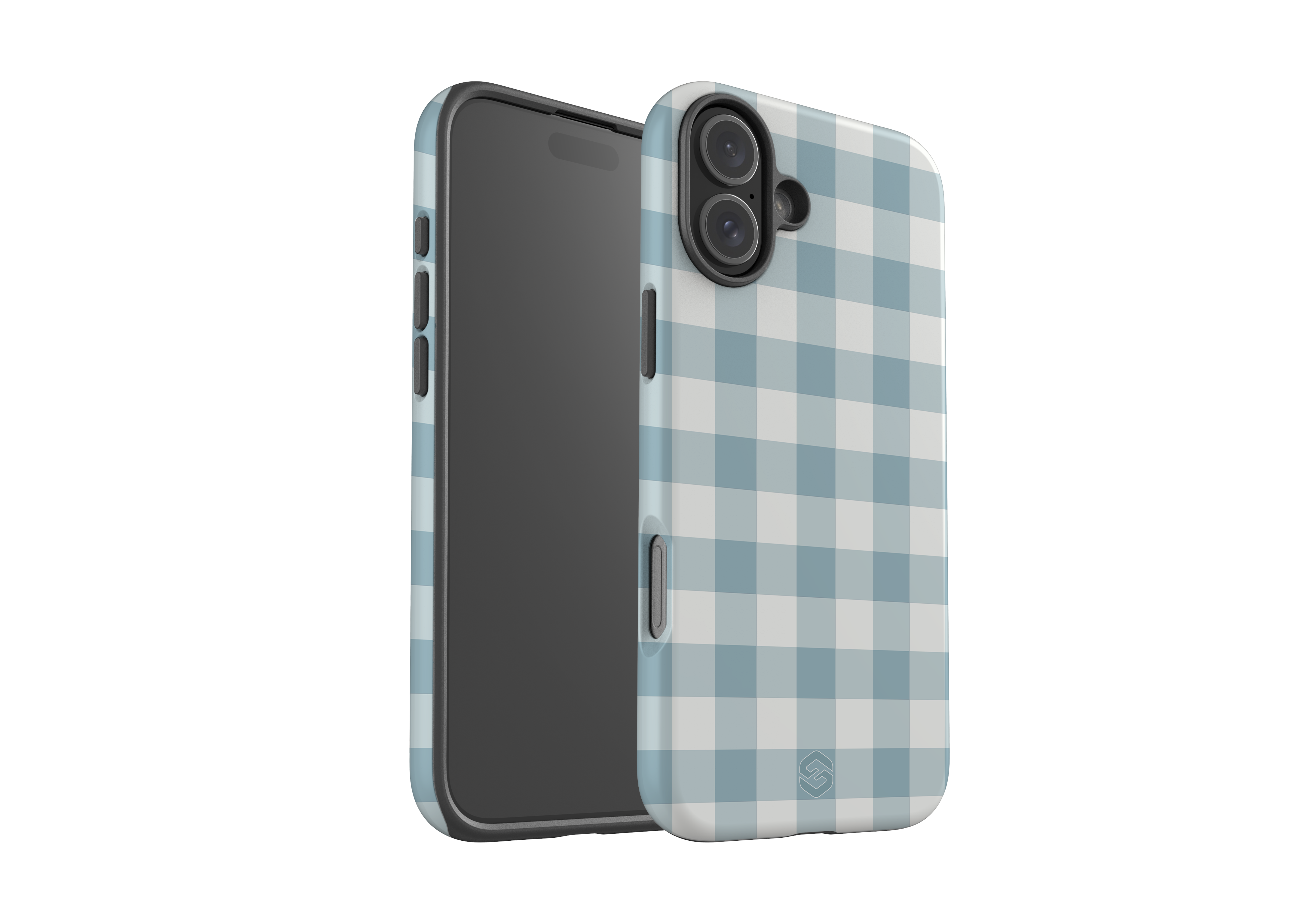 Teal Check Case - iPhone 16 Series