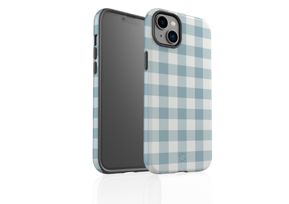 Teal Check Case - iPhone 14 Series