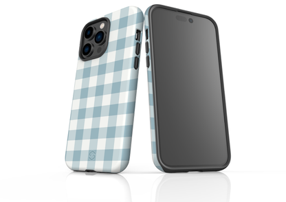 Teal Check Case - iPhone 14 Series