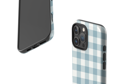 Teal Check Case - iPhone 16 Series