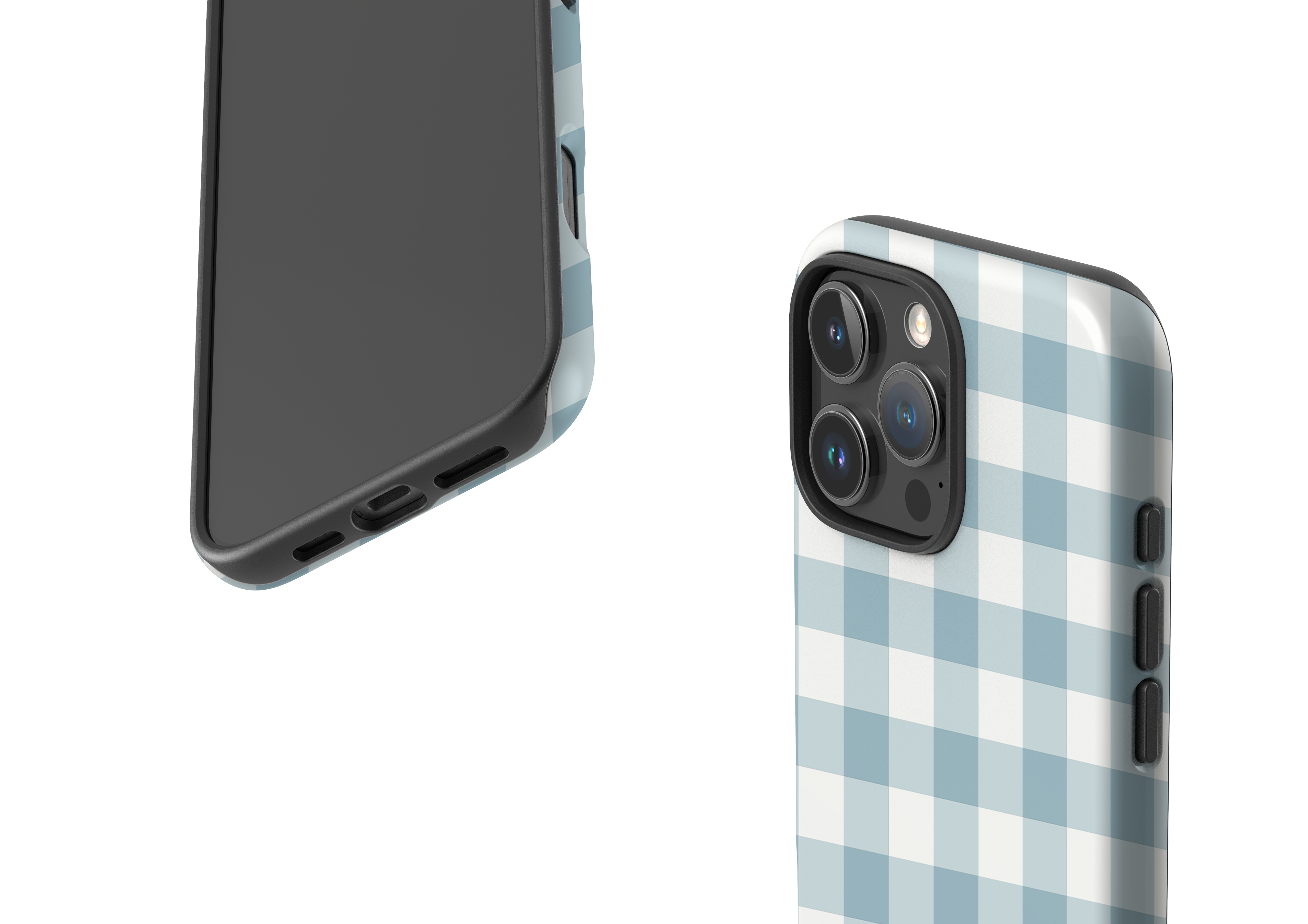 Teal Check Case - iPhone 16 Series
