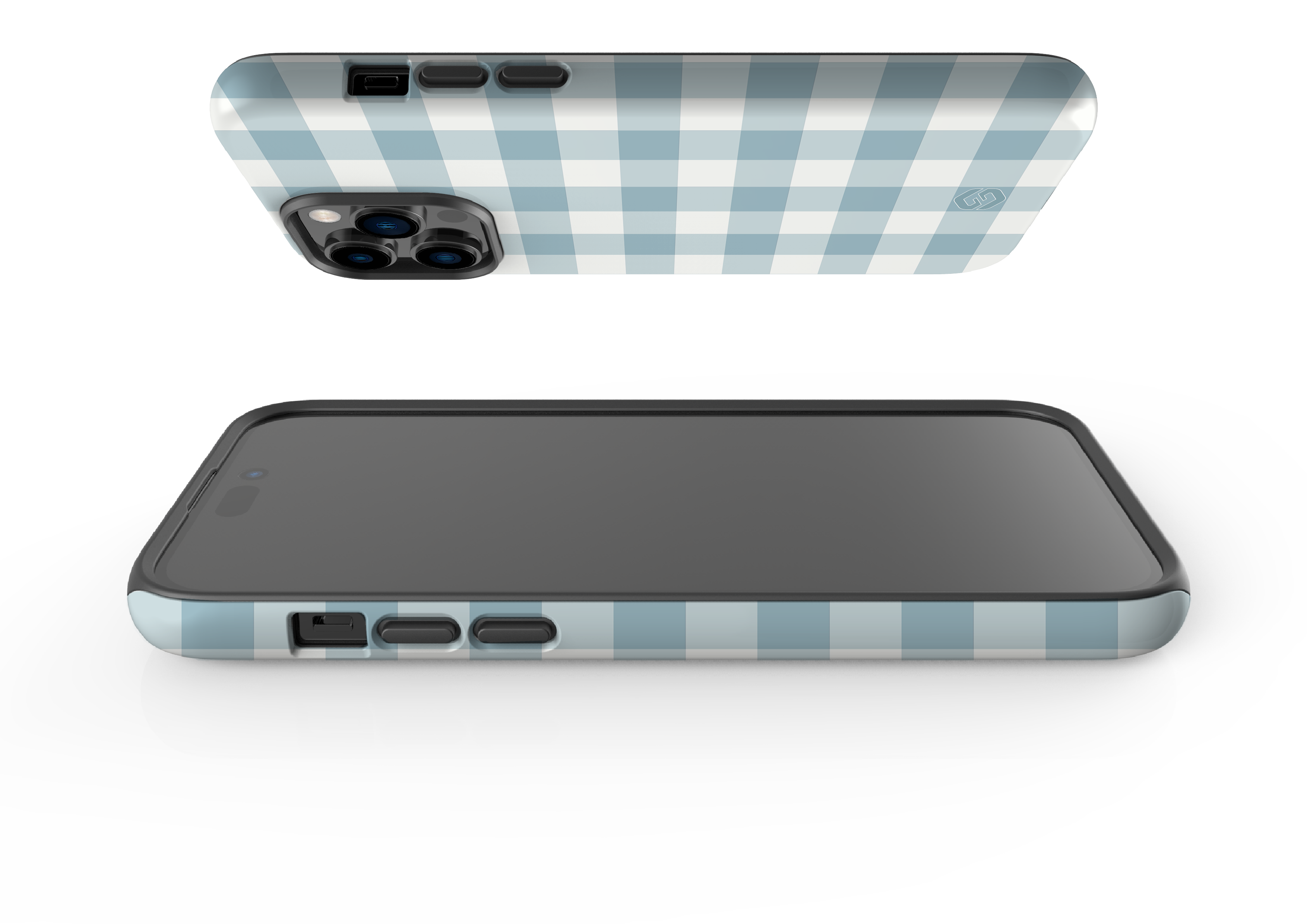 Teal Check Case - iPhone 14 Series