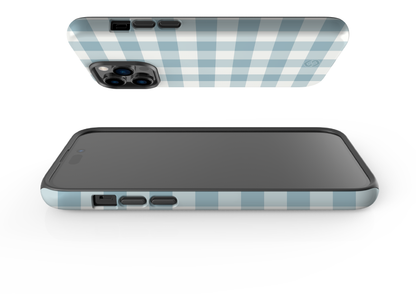 Teal Check Case - iPhone 14 Series