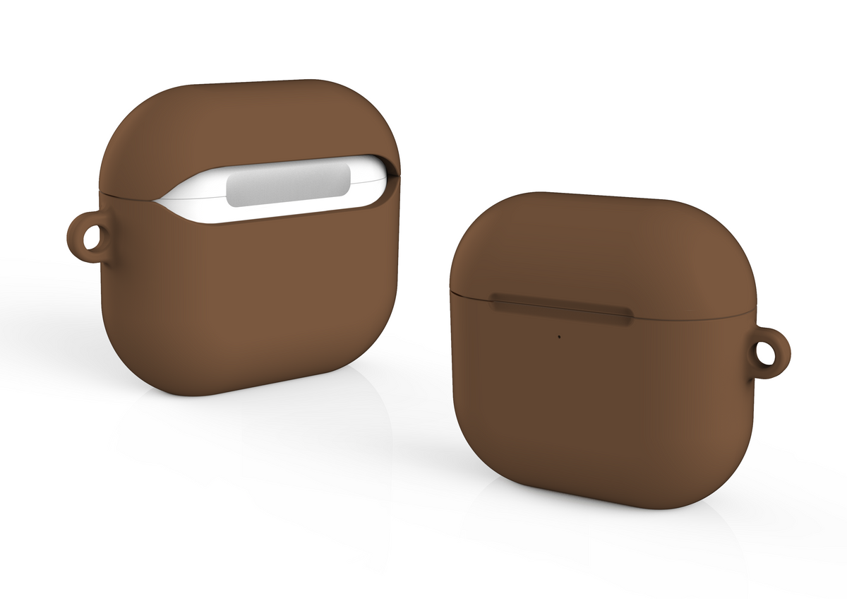 Basic Brown AirPods 4 Gloss Case
