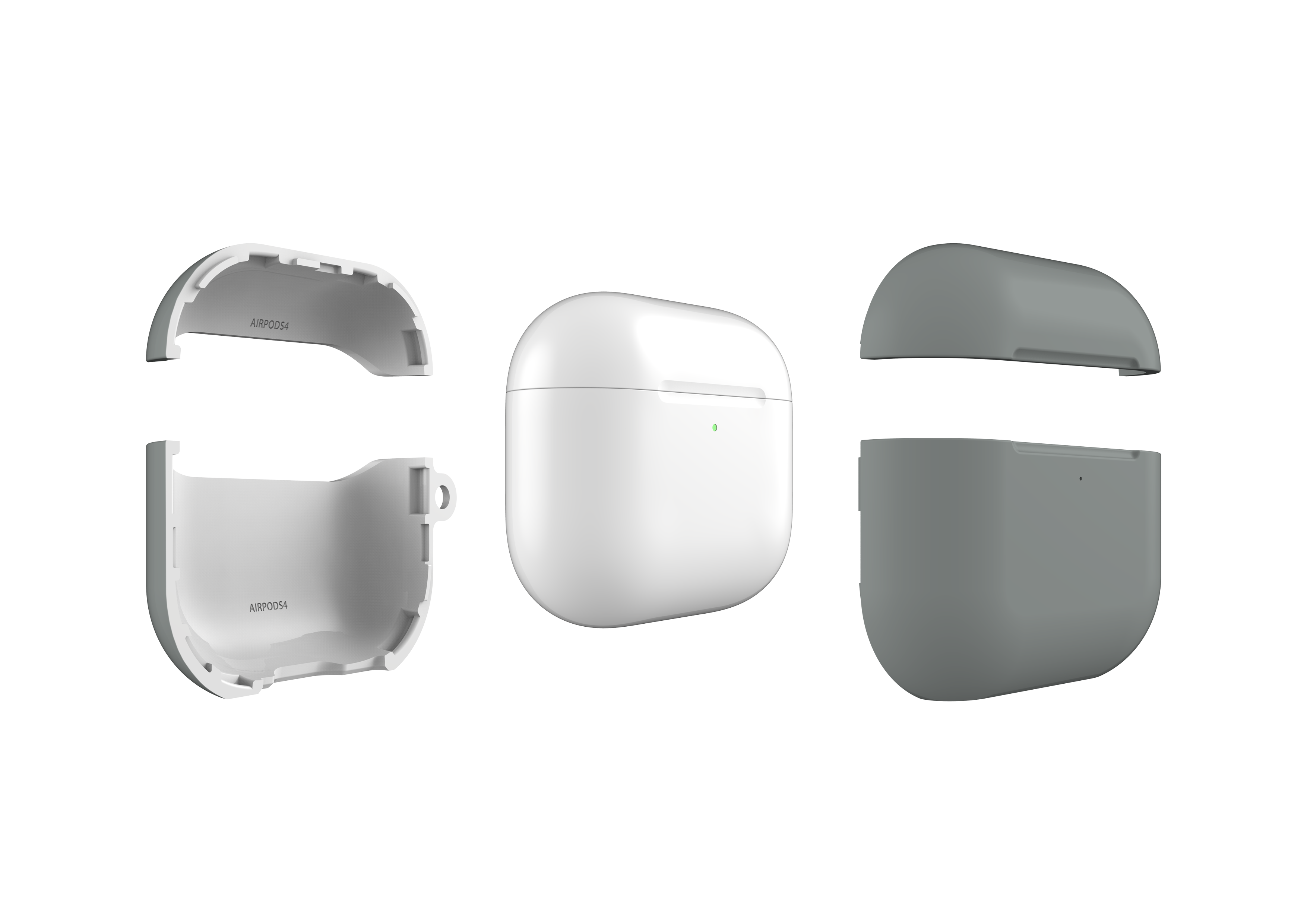 Stormy Grey AirPods 4 Case