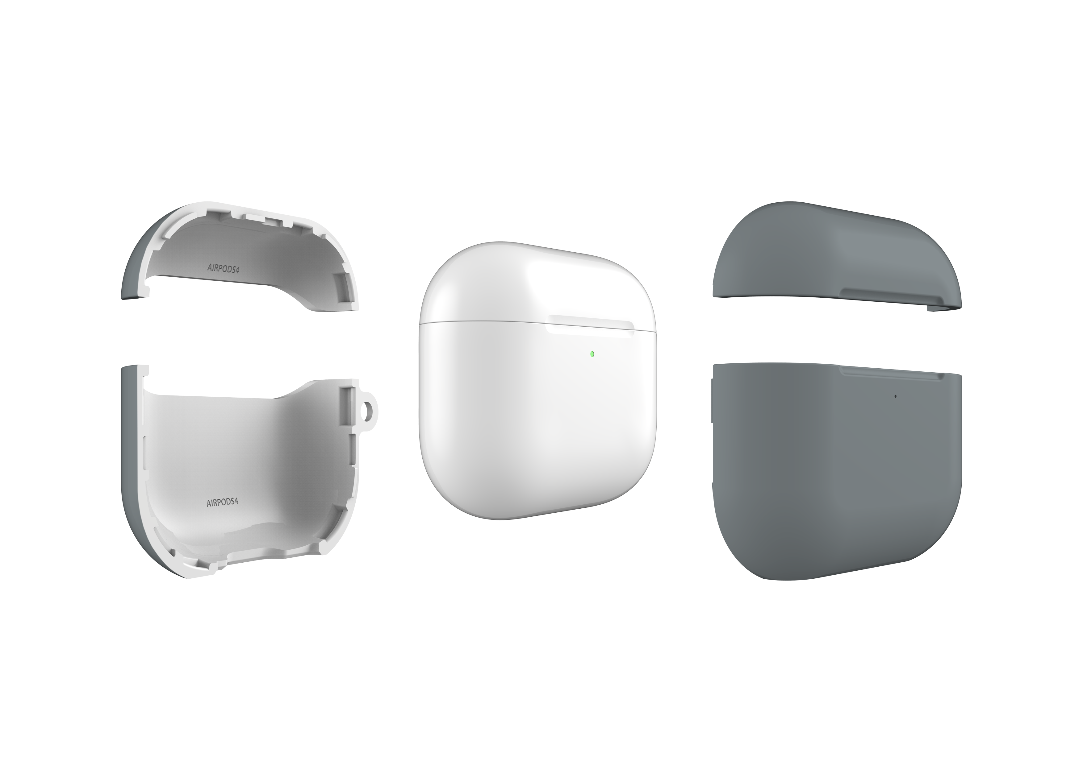 Stormy Grey AirPods 4 Case