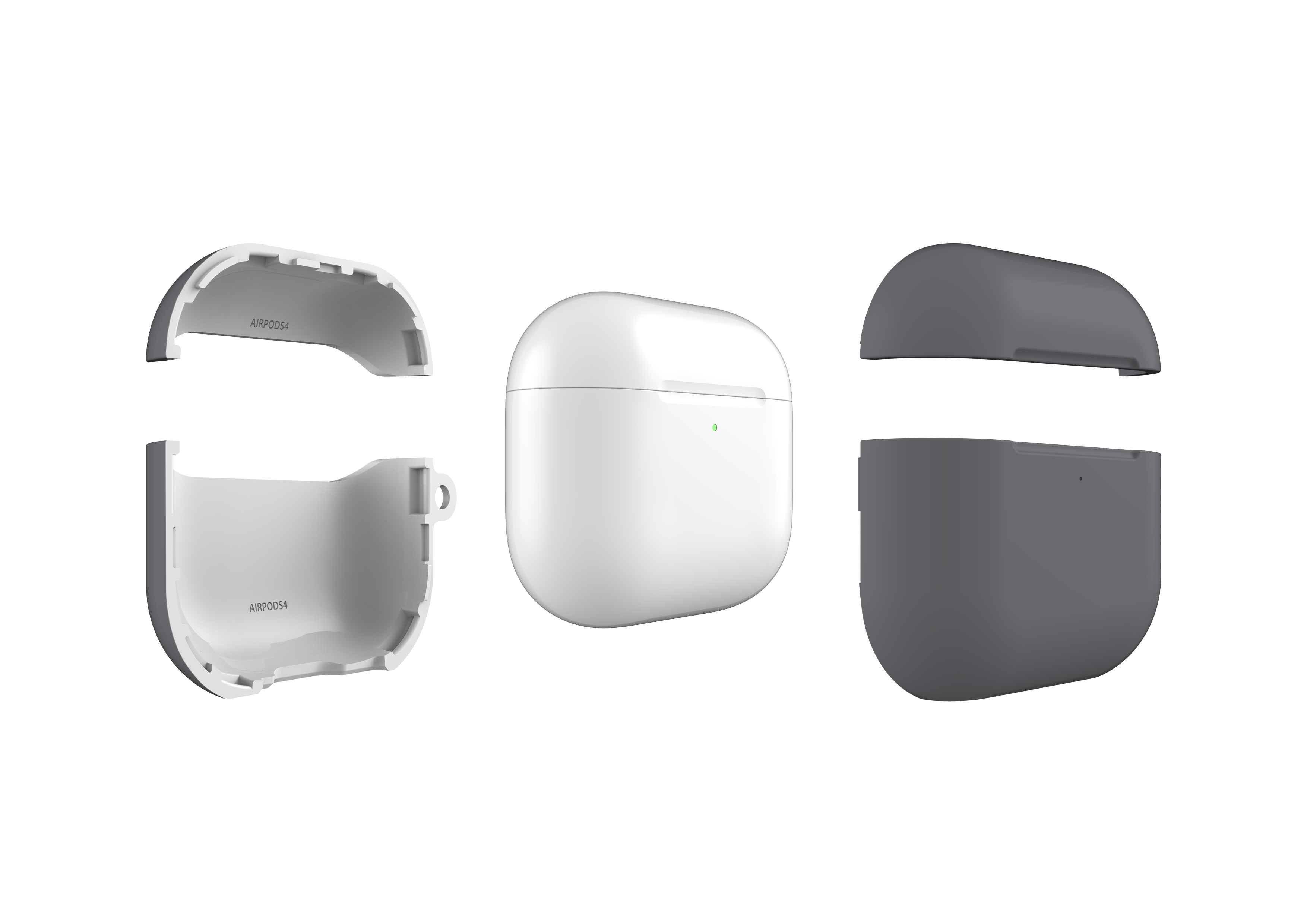 Stormy Grey AirPods 4 Case