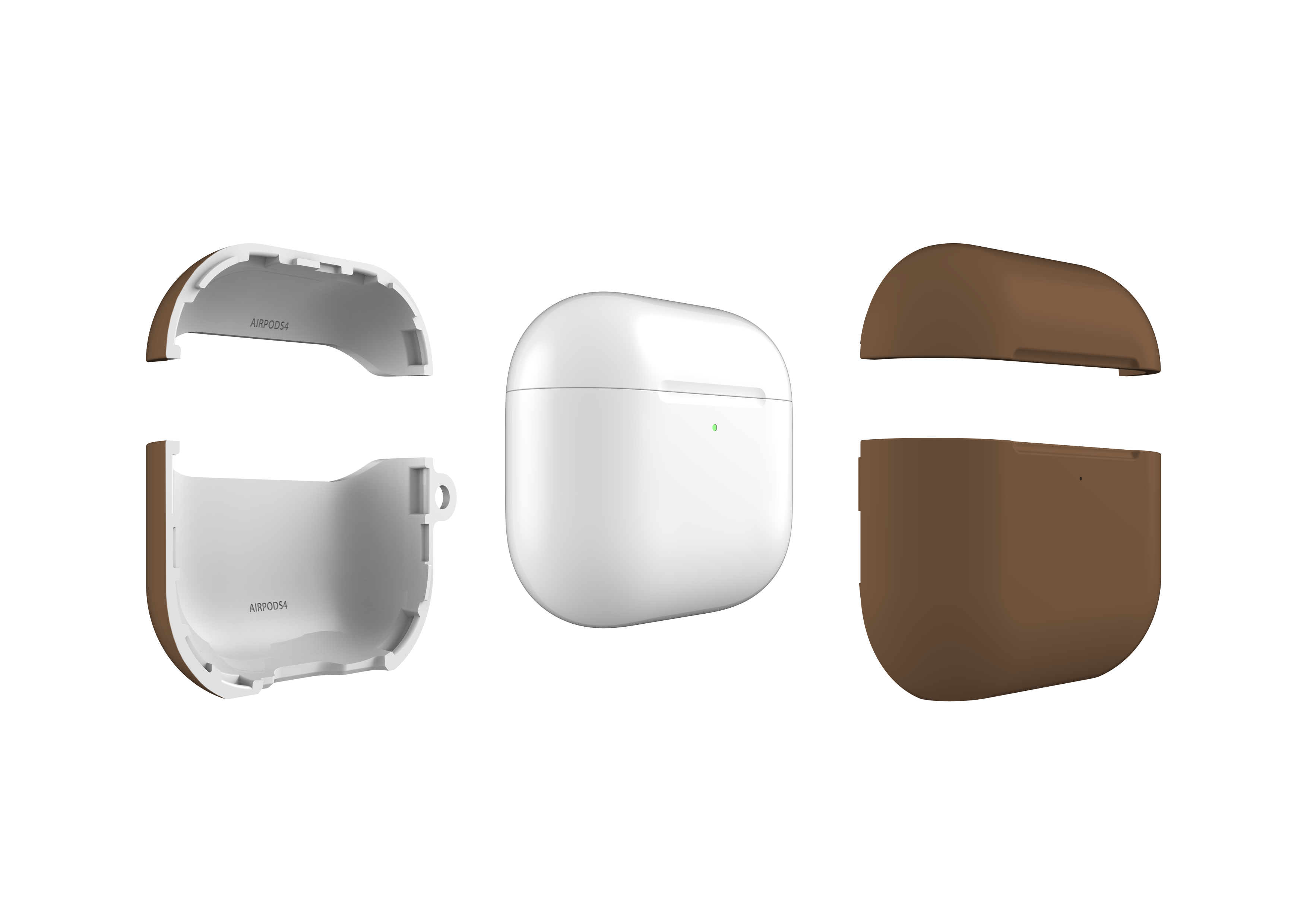 Basic Brown AirPods 4 Case