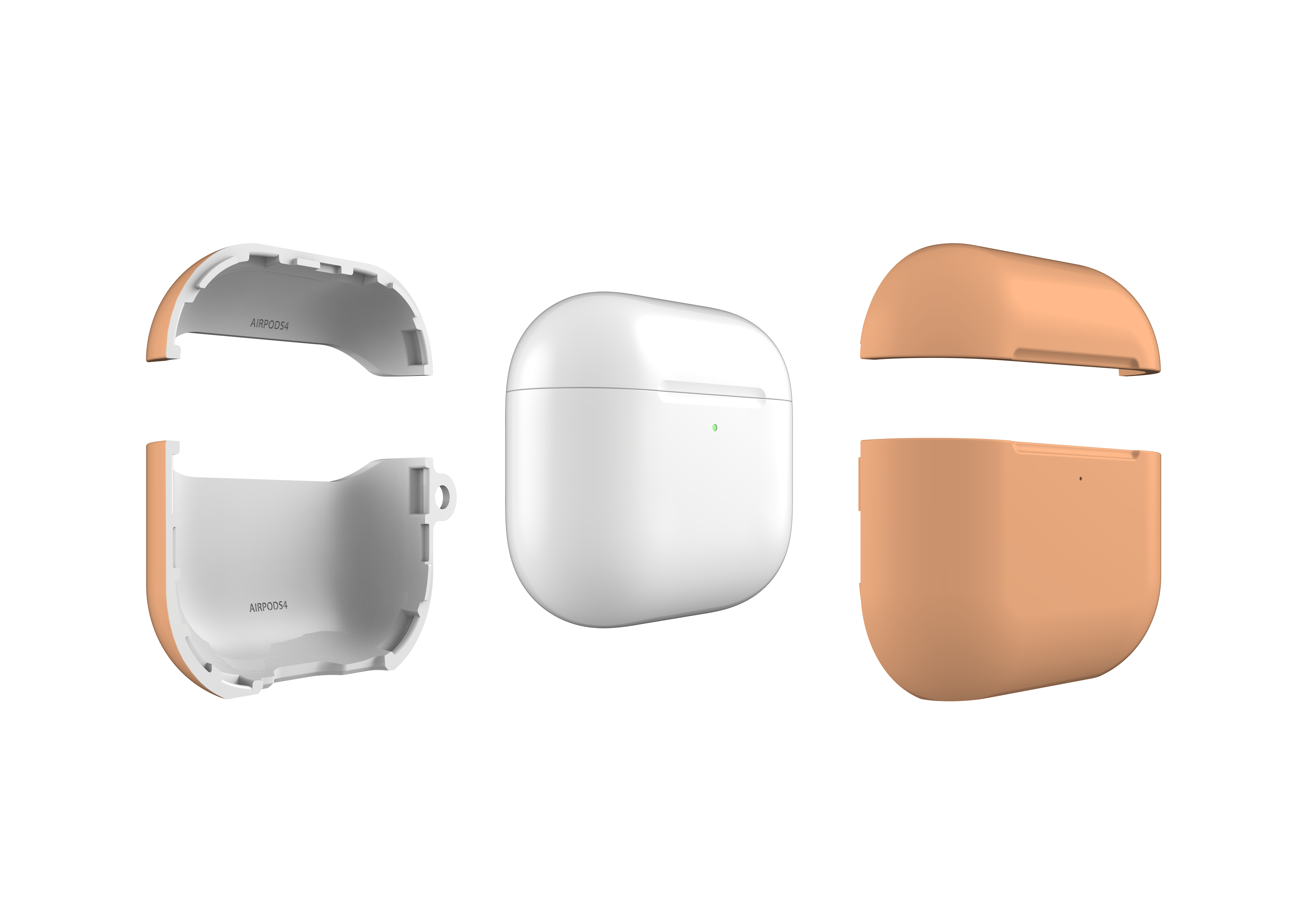 Blushing Coral AirPods 4 Case