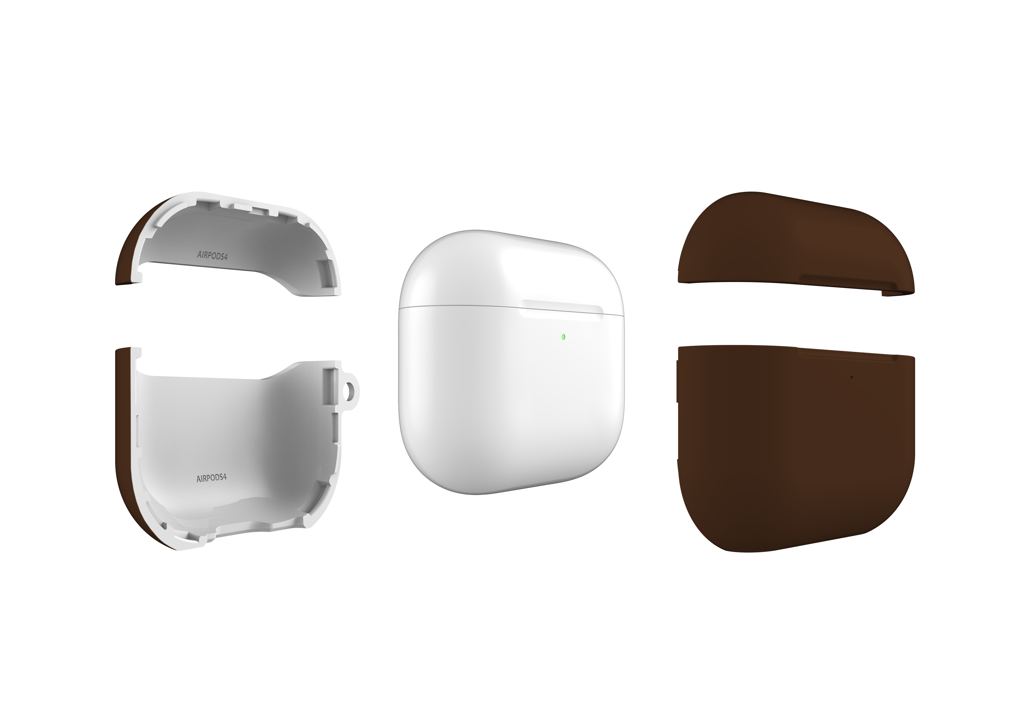 Basic Brown AirPods 4 Case