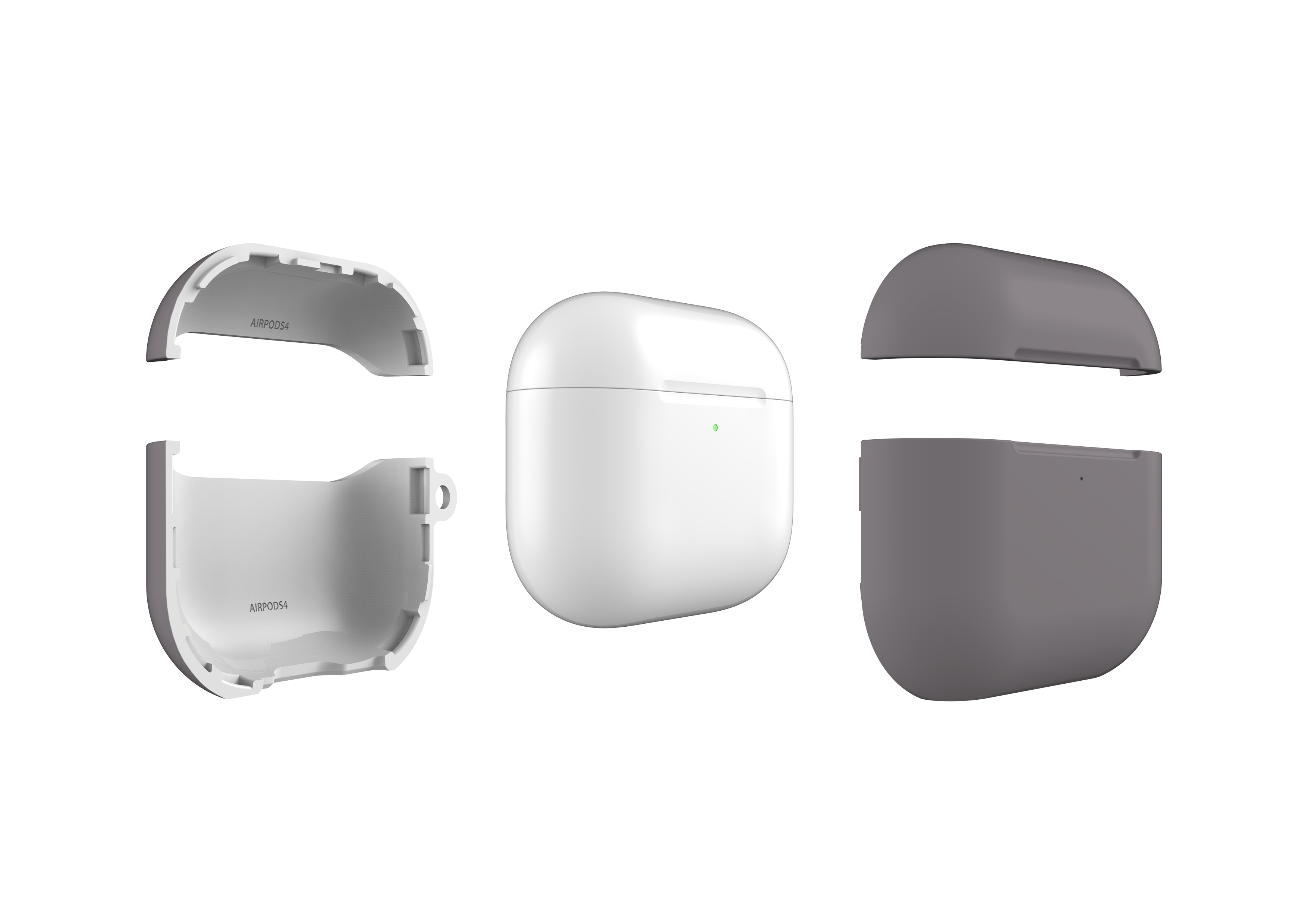 Stormy Grey AirPods 4 Case