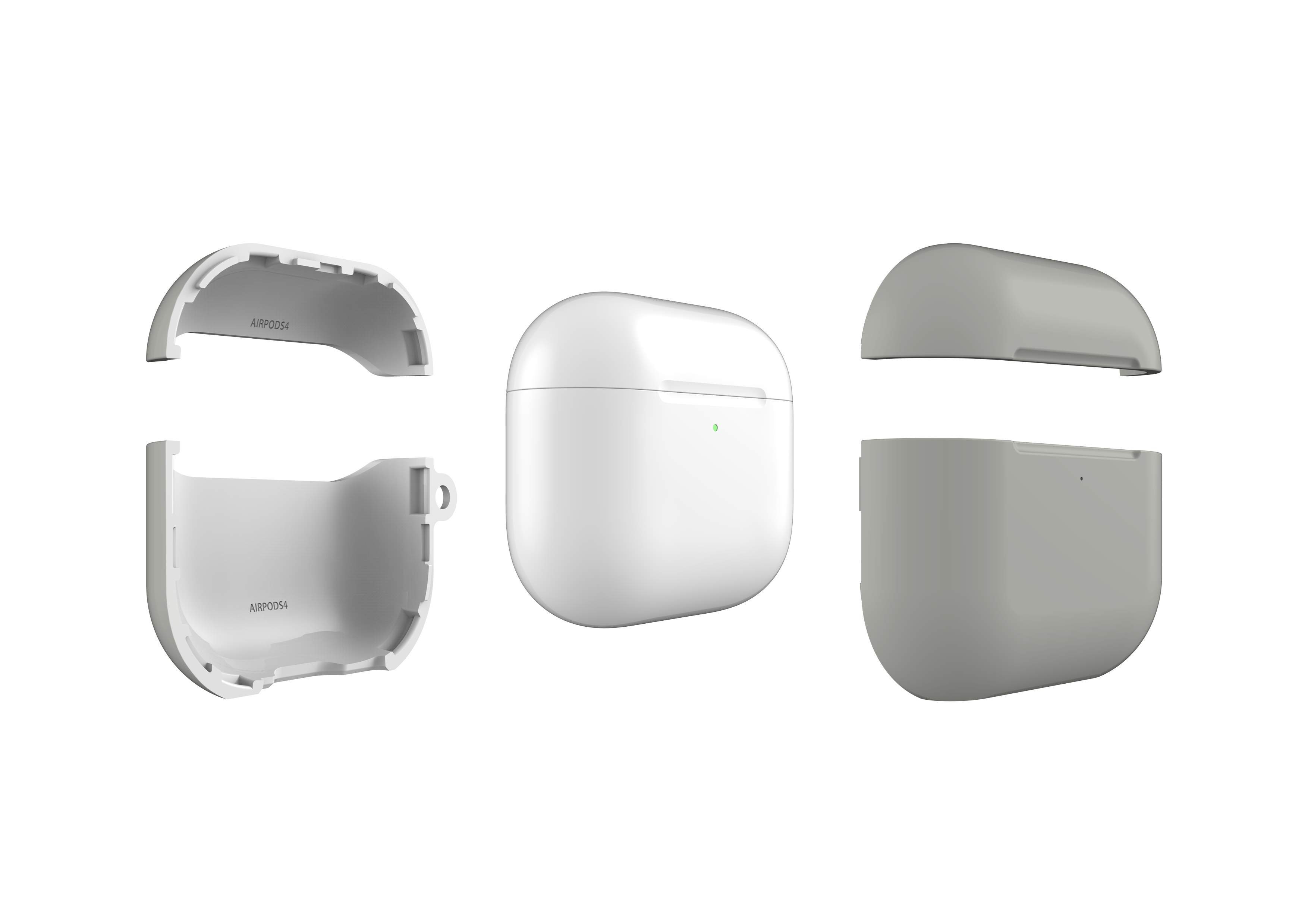 Stormy Grey AirPods 4 Case