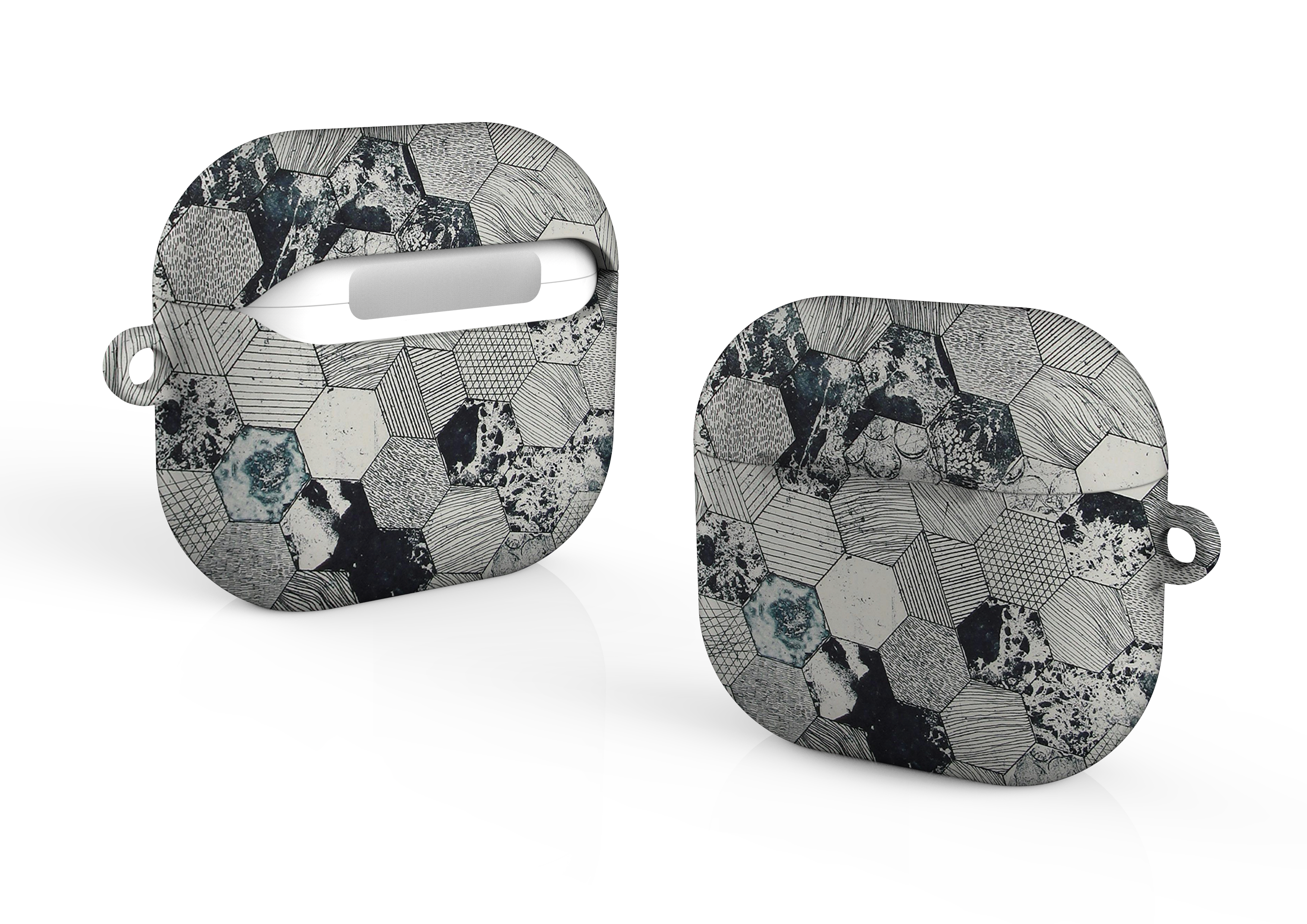 Monochrome Mosaic Airpods 4 Case