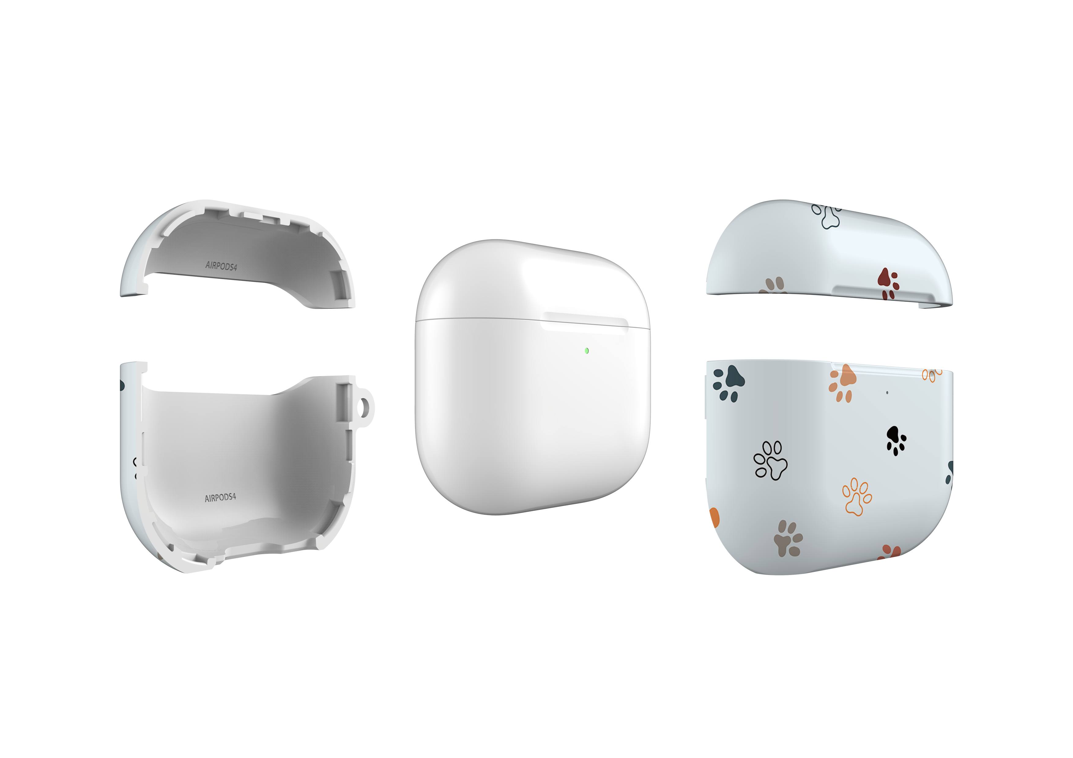 Paw Prints Airpods 4 Case