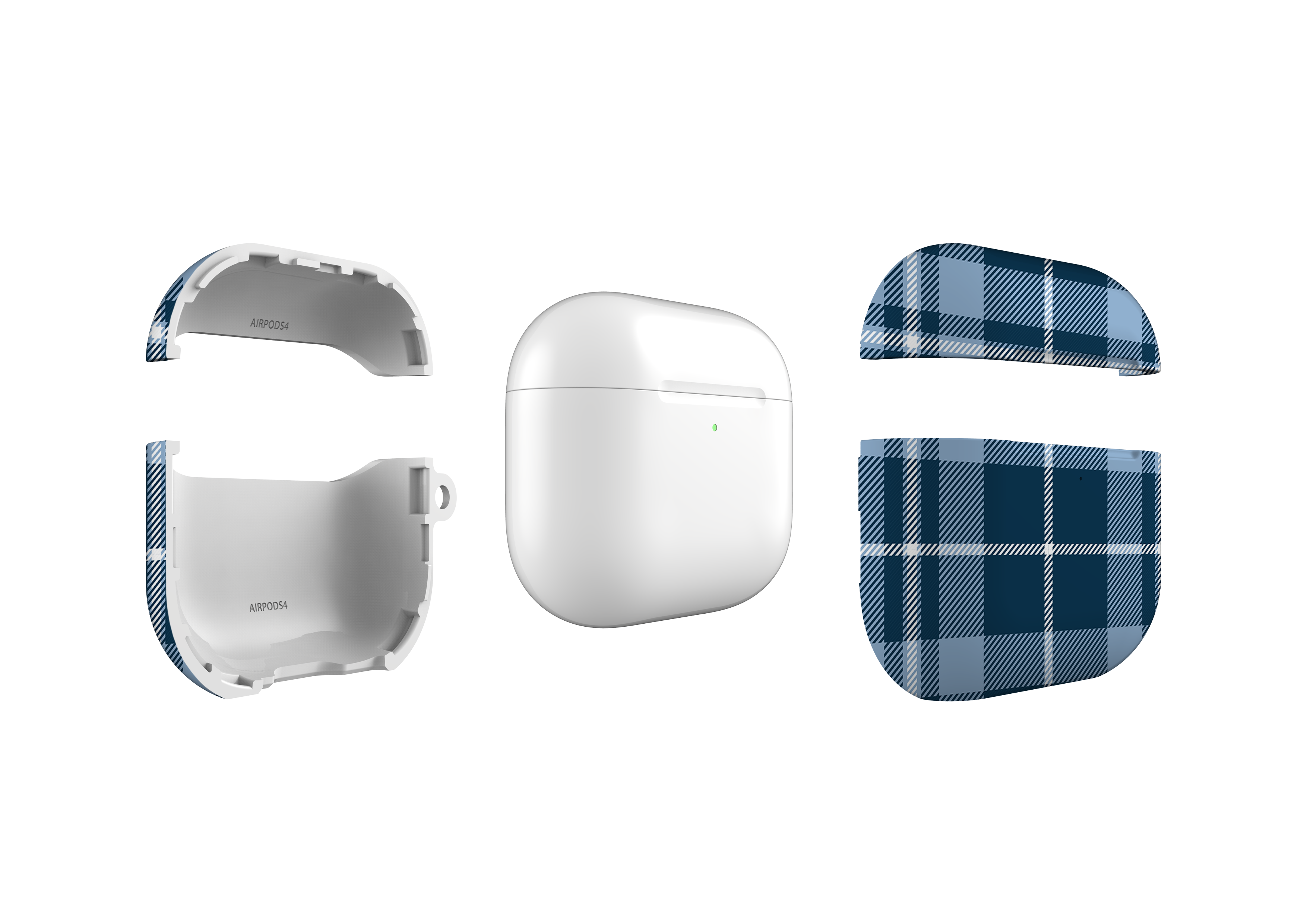 Denim Check Airpods 4 Case