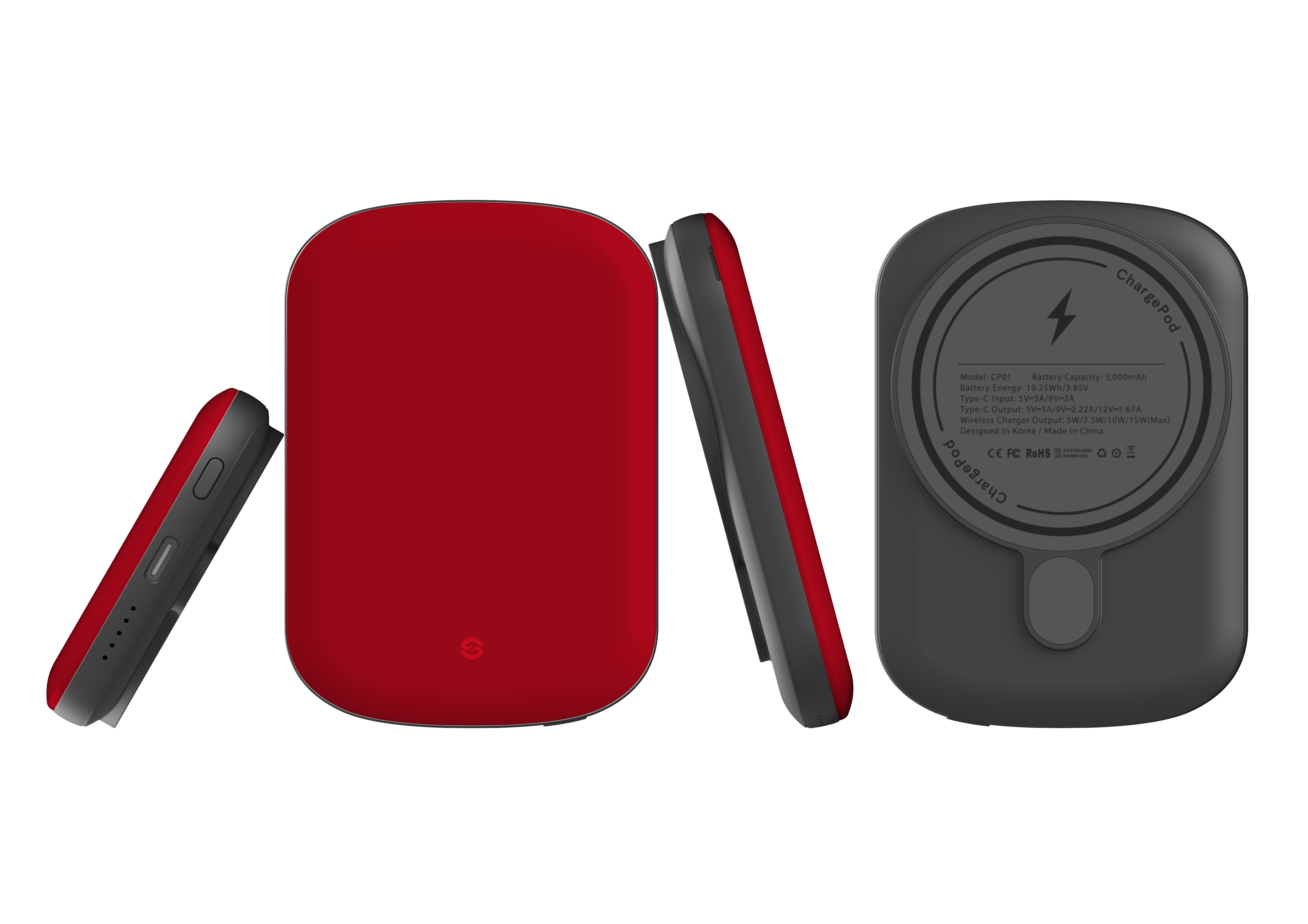 Roaring Red MagSafe Power Bank