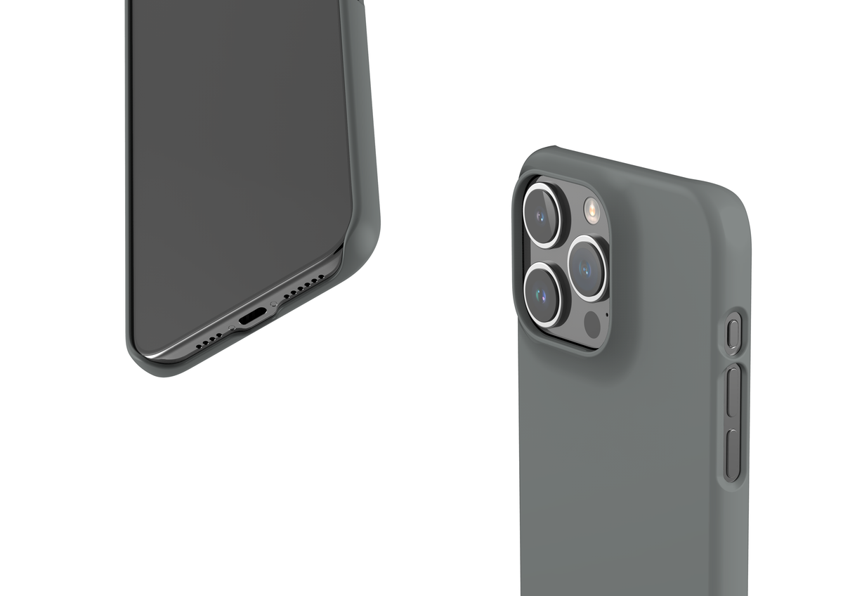 Stormy Grey Snap Case in Gloss - iPhone 15 Series