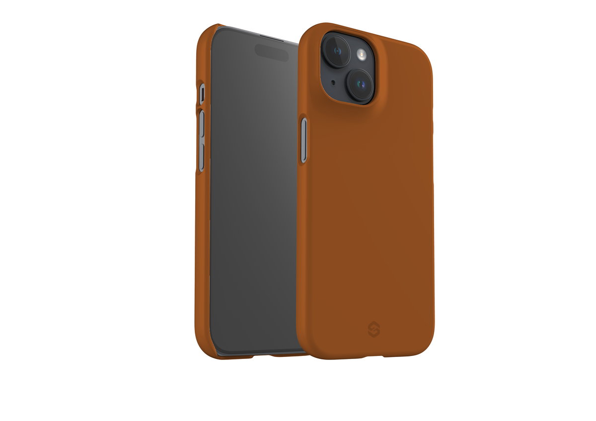Basic Brown Snap Case in Gloss - iPhone 15 Series