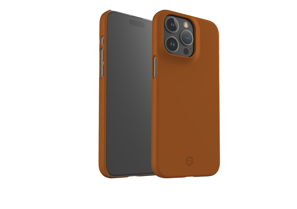 Basic Brown Snap Case in Gloss - iPhone 15 Series