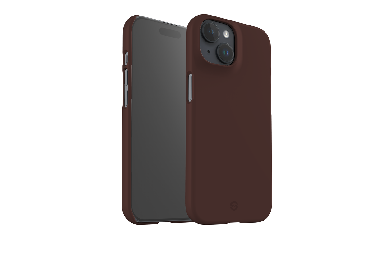 Basic Brown Snap Case in Gloss - iPhone 15 Series