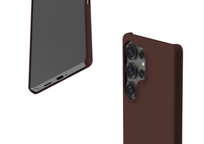 Basic Brown Snap Case in Gloss - Samsung Galaxy S25 Series