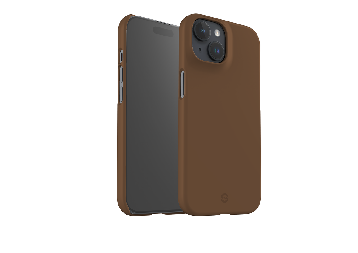 Basic Brown Snap Case in Gloss - iPhone 15 Series