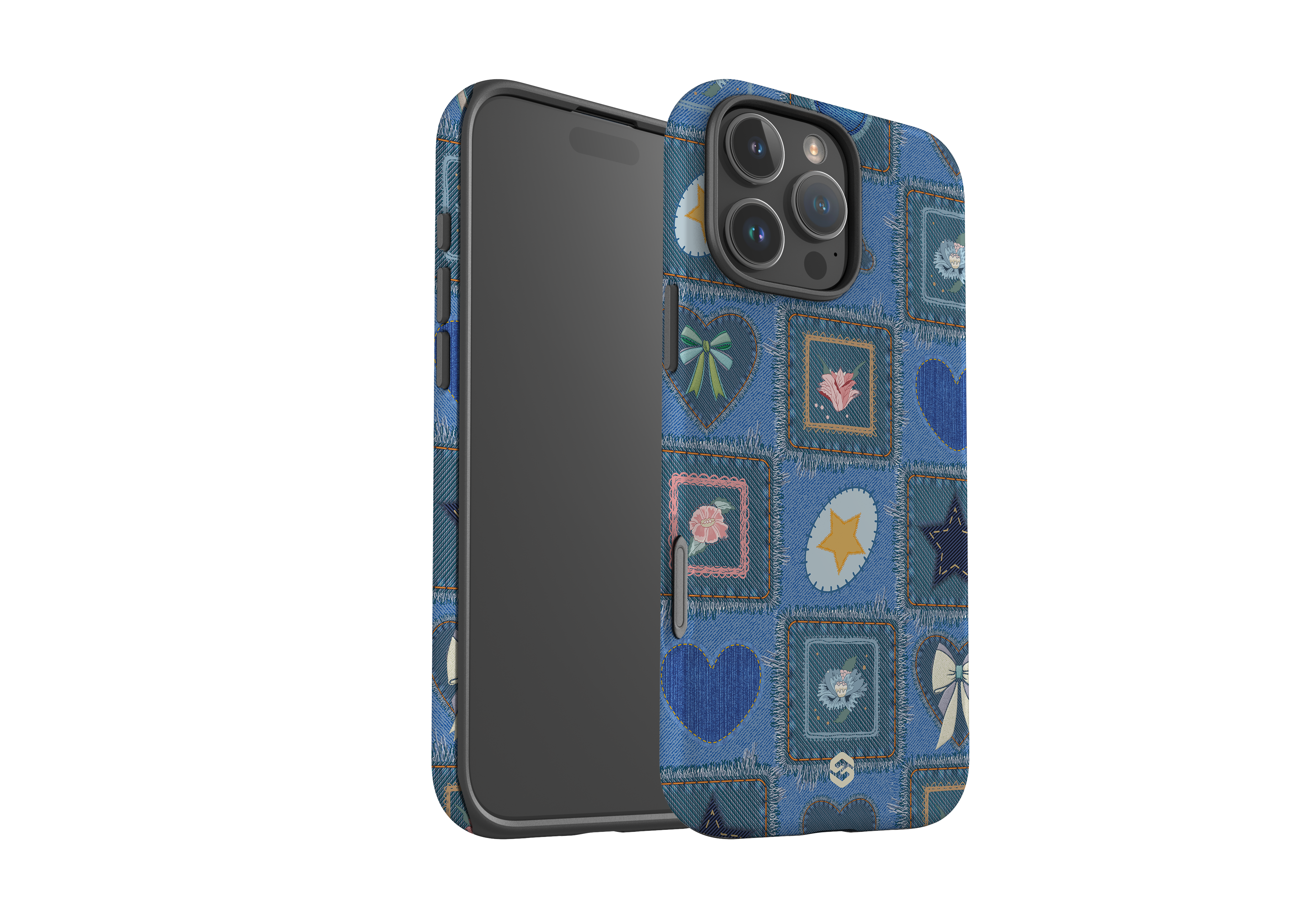 Denim Patchwork Case - iPhone 16 Series