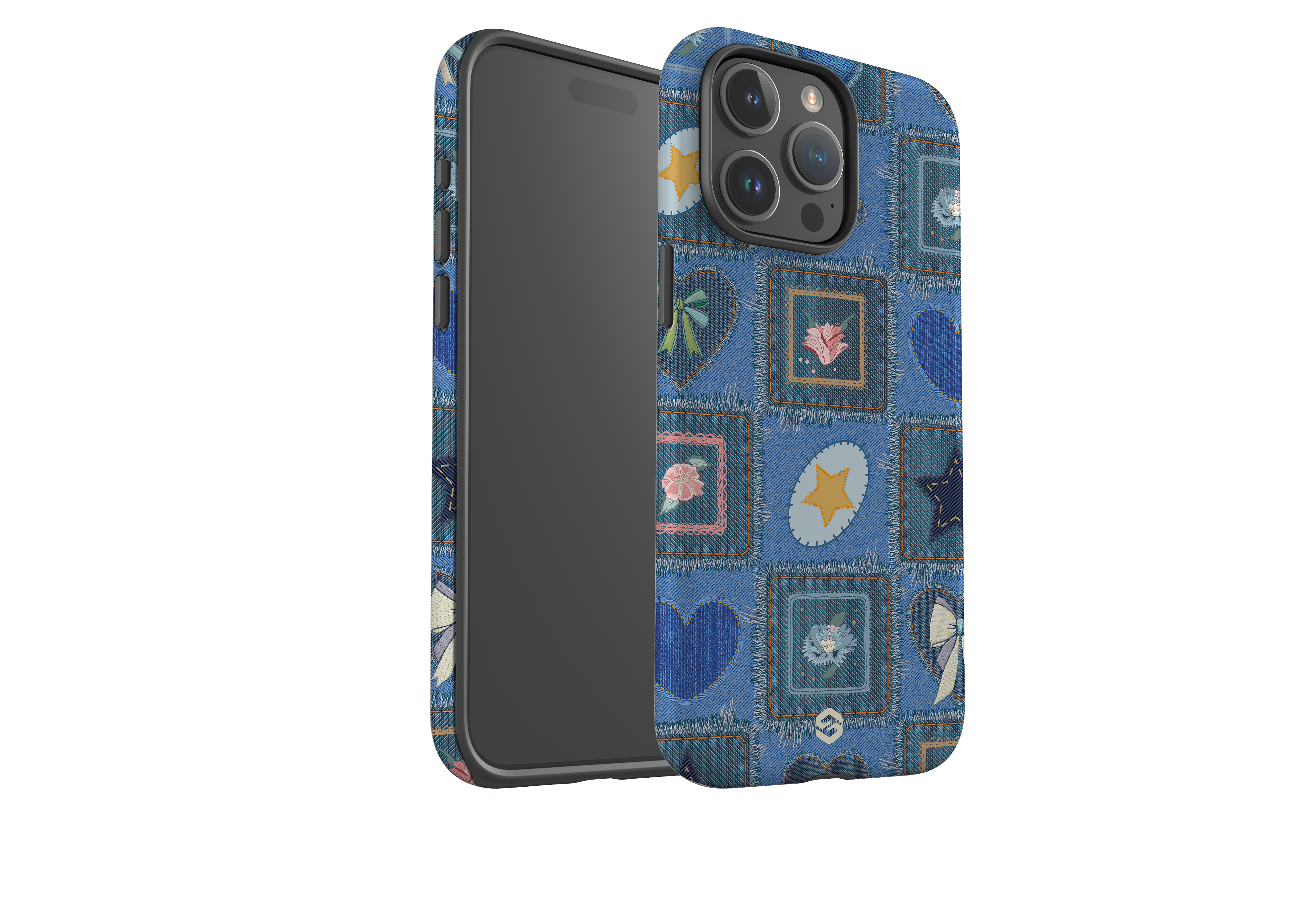 Denim Patchwork Case - iPhone 15 Series