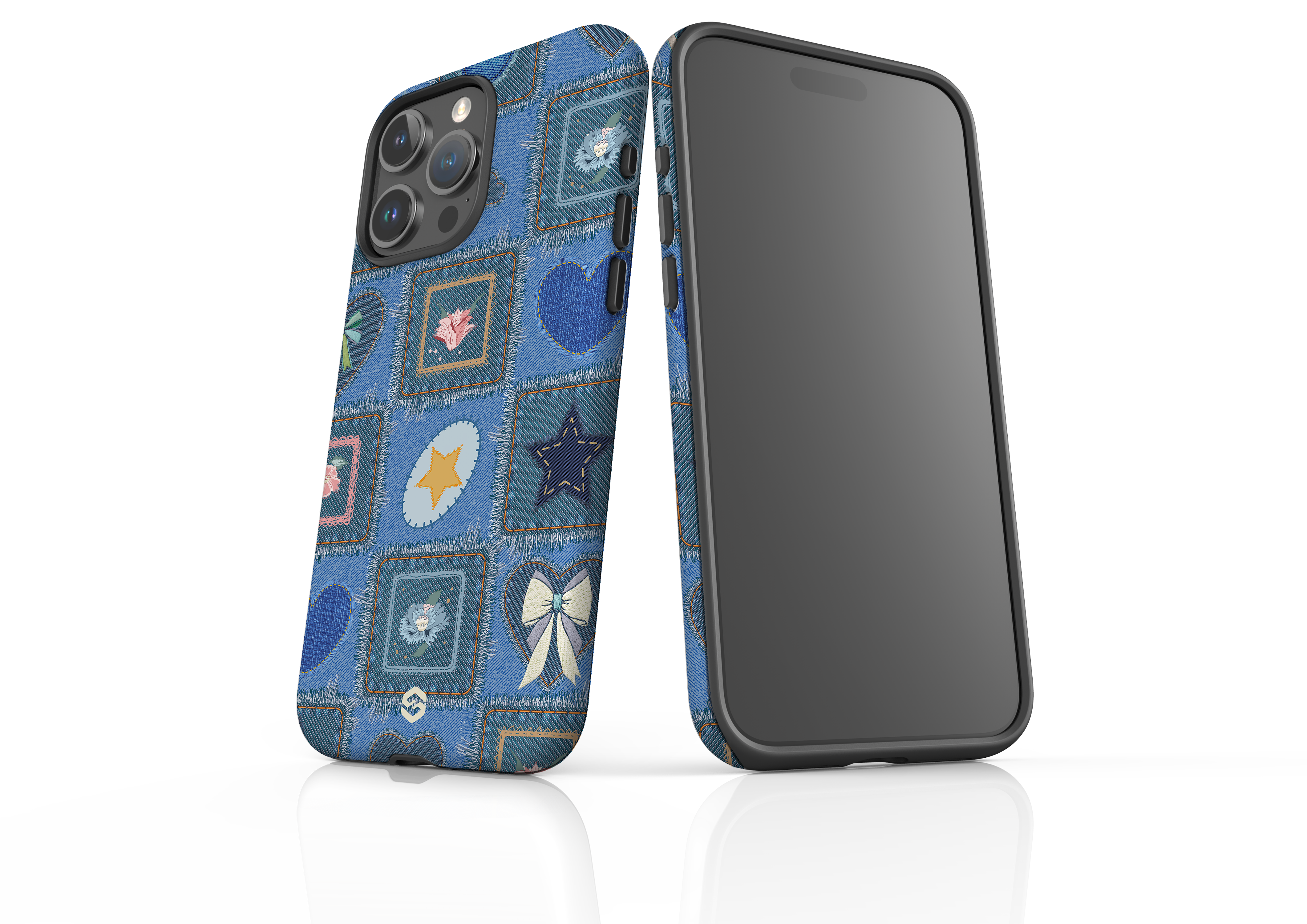 Denim Patchwork Case - iPhone 15 Series
