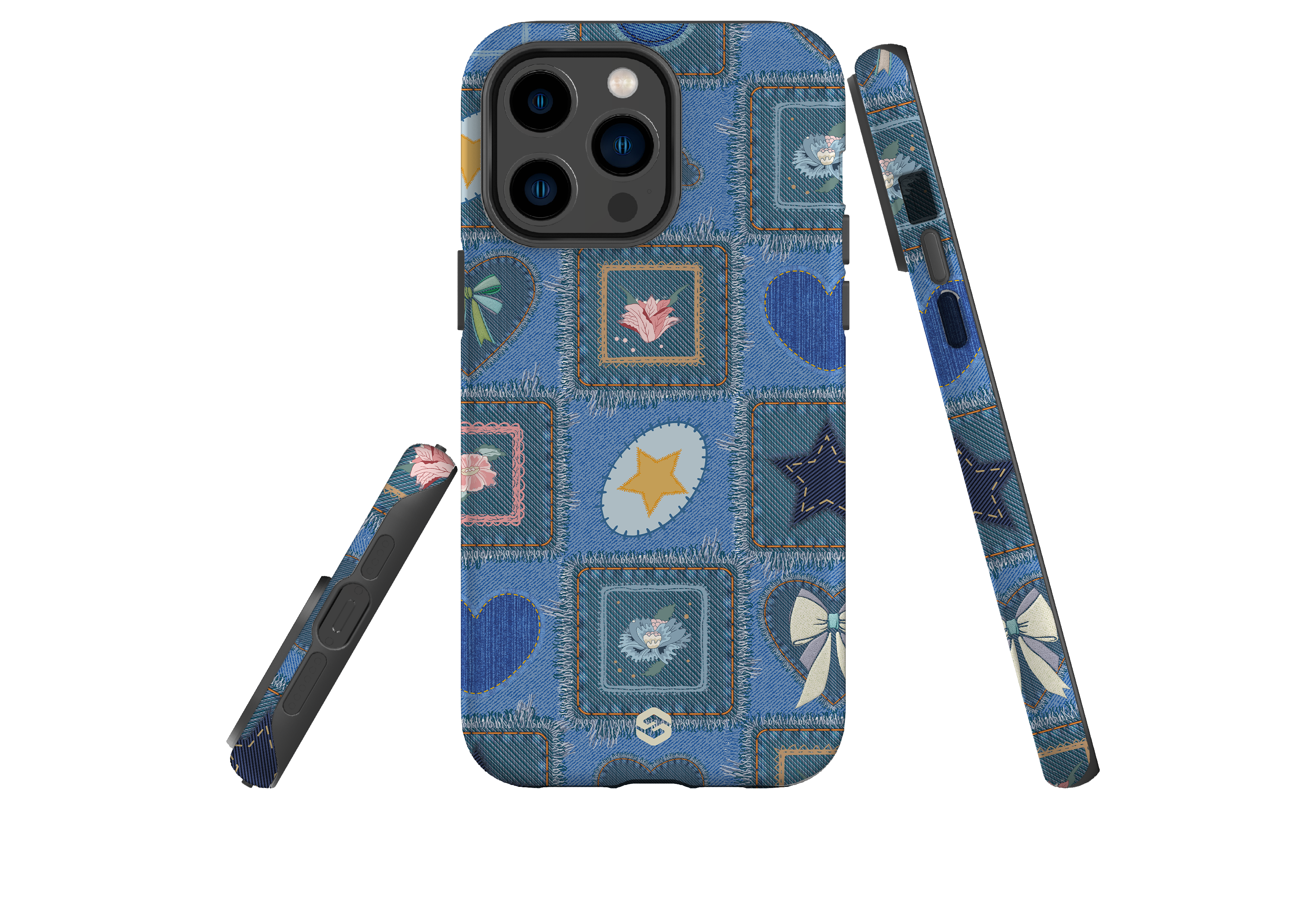 Denim Patchwork Case - iPhone 14 Series