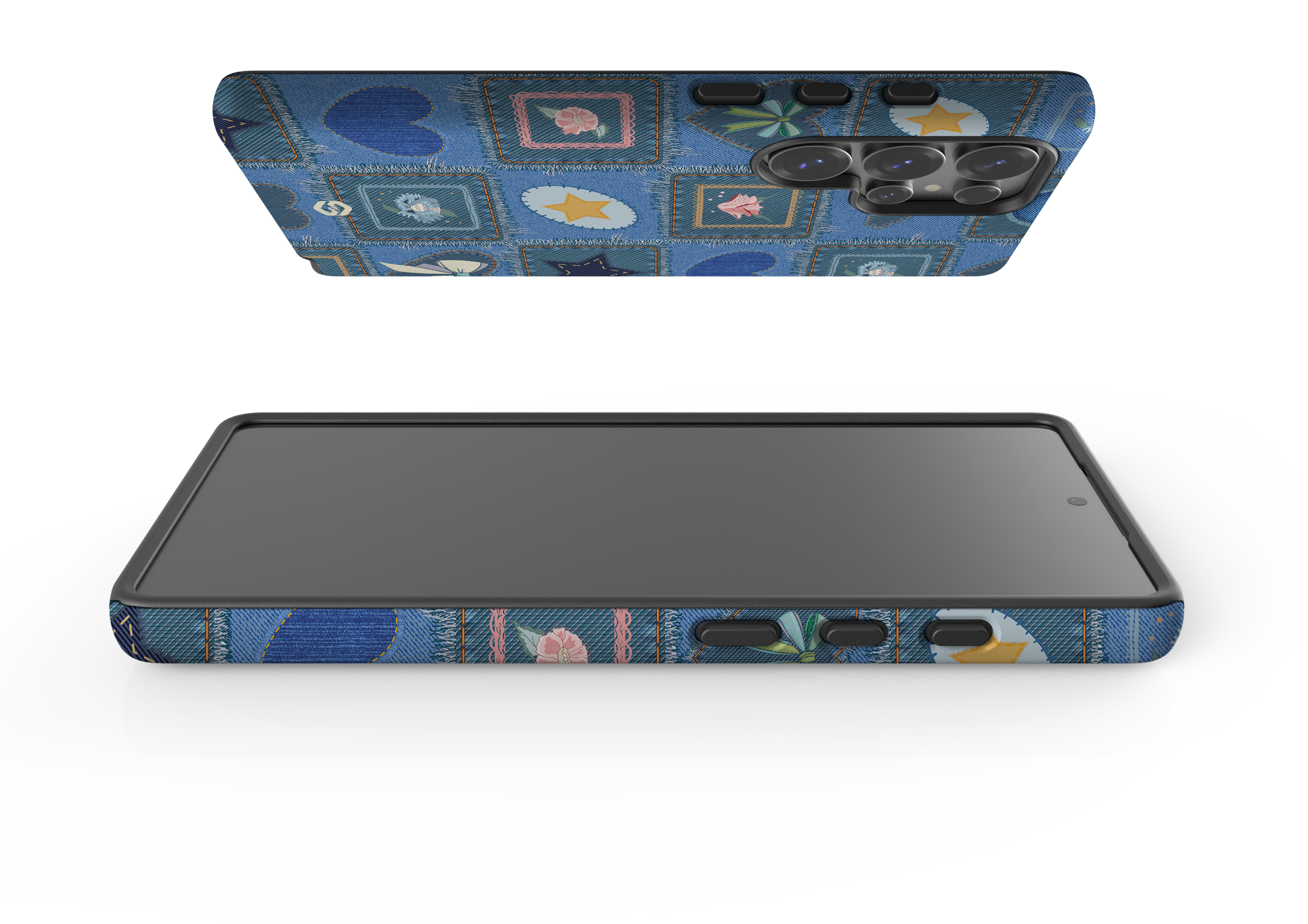 Denim Patchwork Case - Samsung Galaxy S25 Series