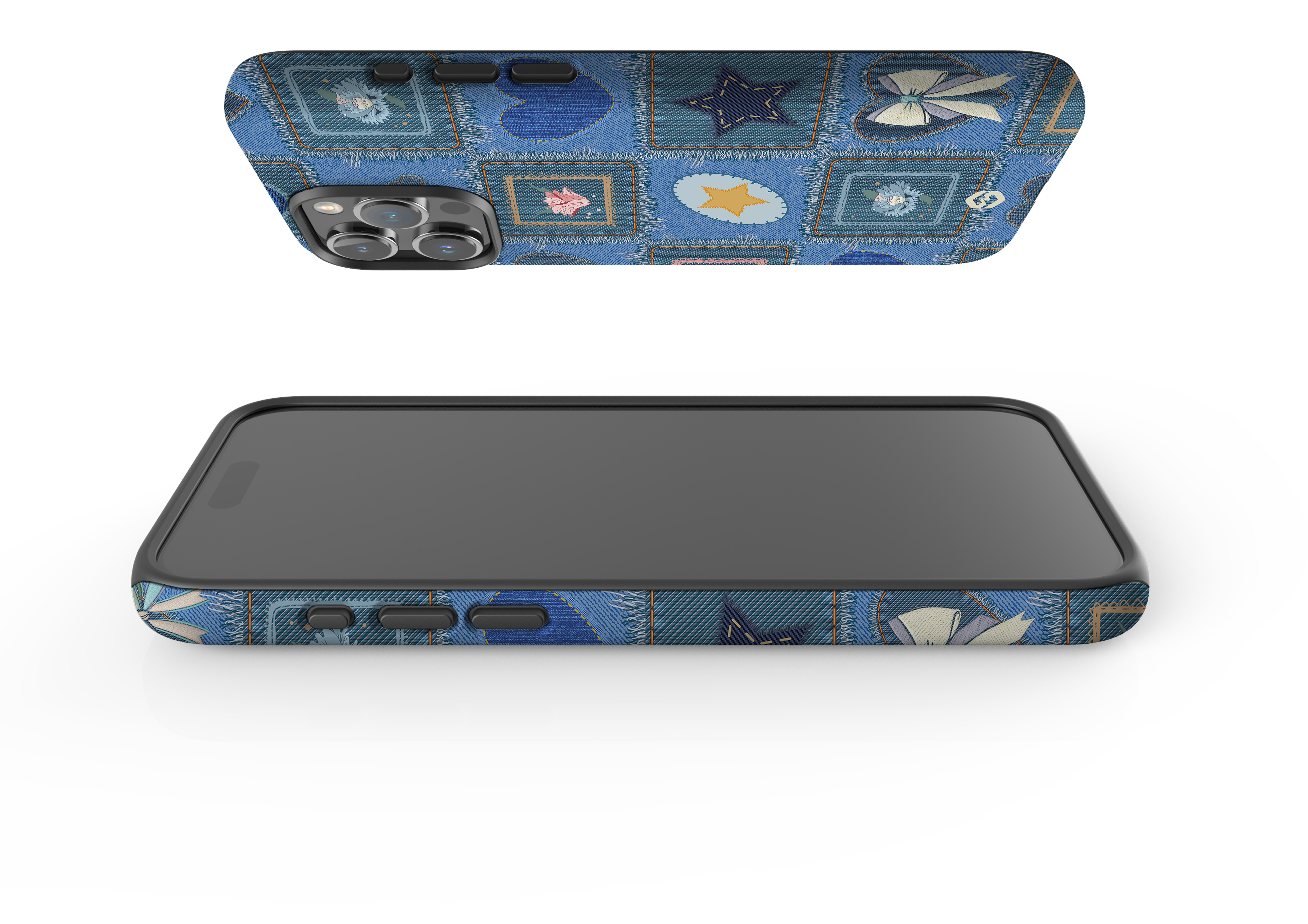 Denim Patchwork Case - iPhone 15 Series